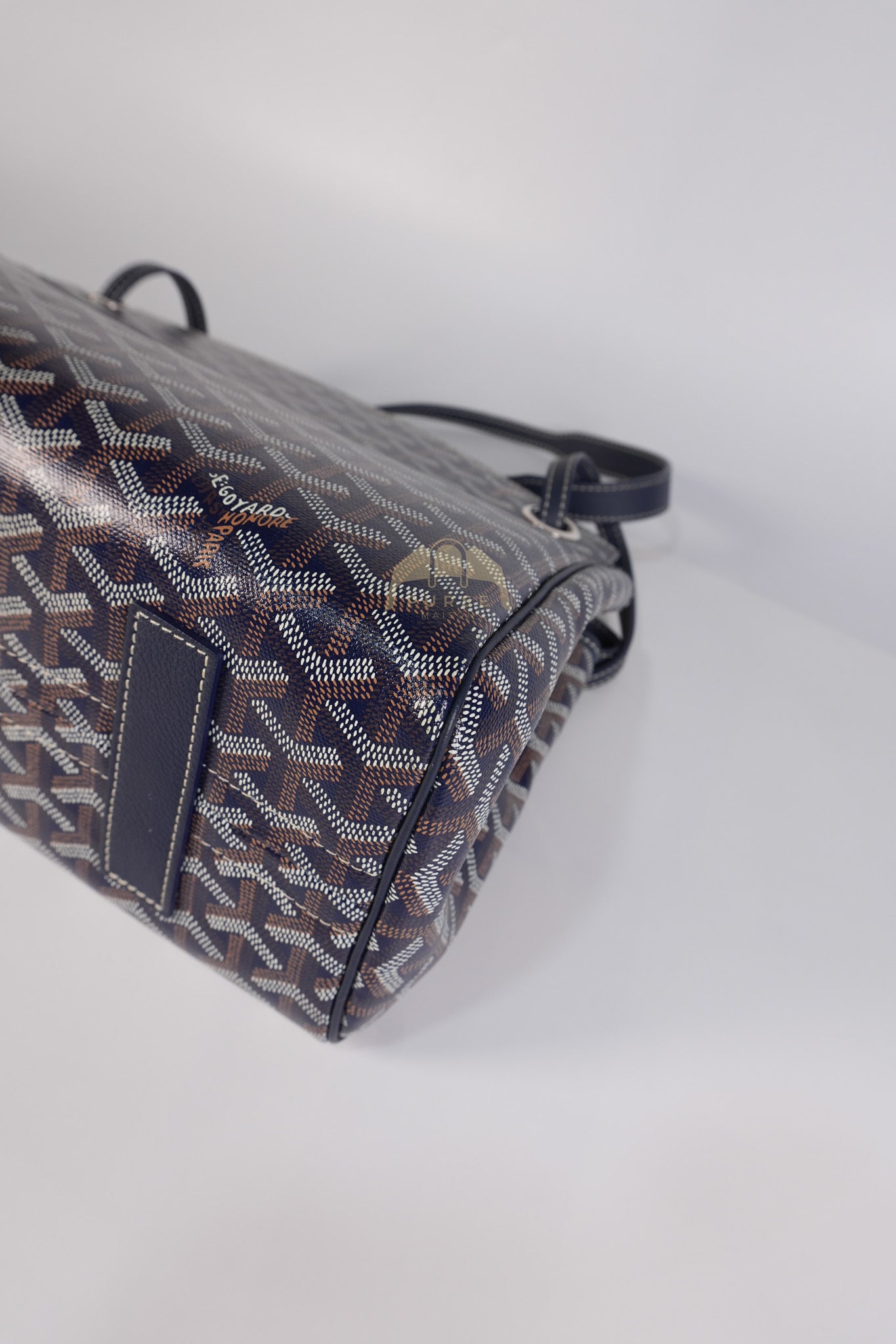 Sac Rouette PM in Navy Blue/ Bleu Marine Goyardine Canvas | Purse Maison Luxury Bags Shop