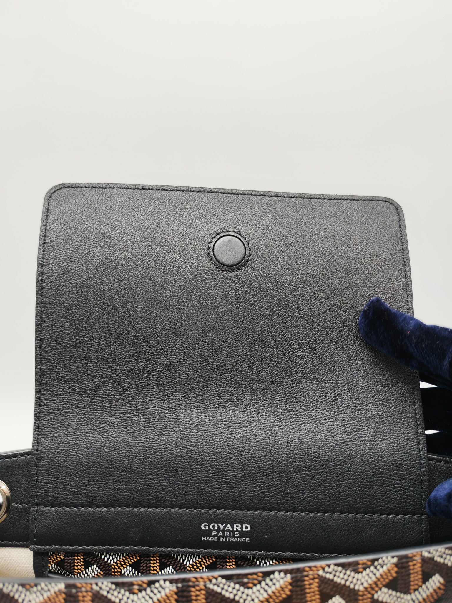 Sac Rouette Souple PM in Black Goyardine Canvas | Purse Maison Luxury Bags Shop