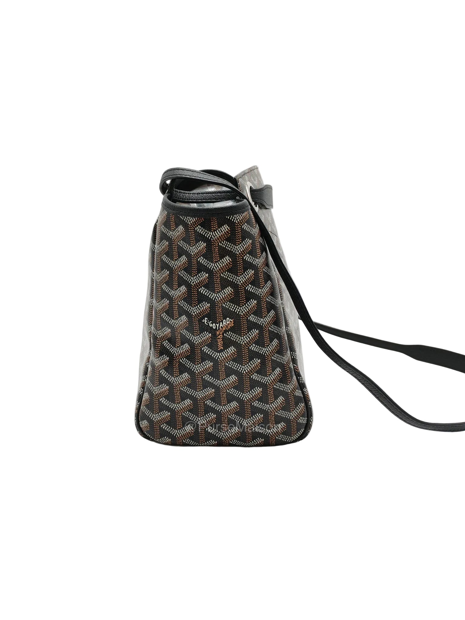 Sac Rouette Souple PM in Black Goyardine Canvas | Purse Maison Luxury Bags Shop