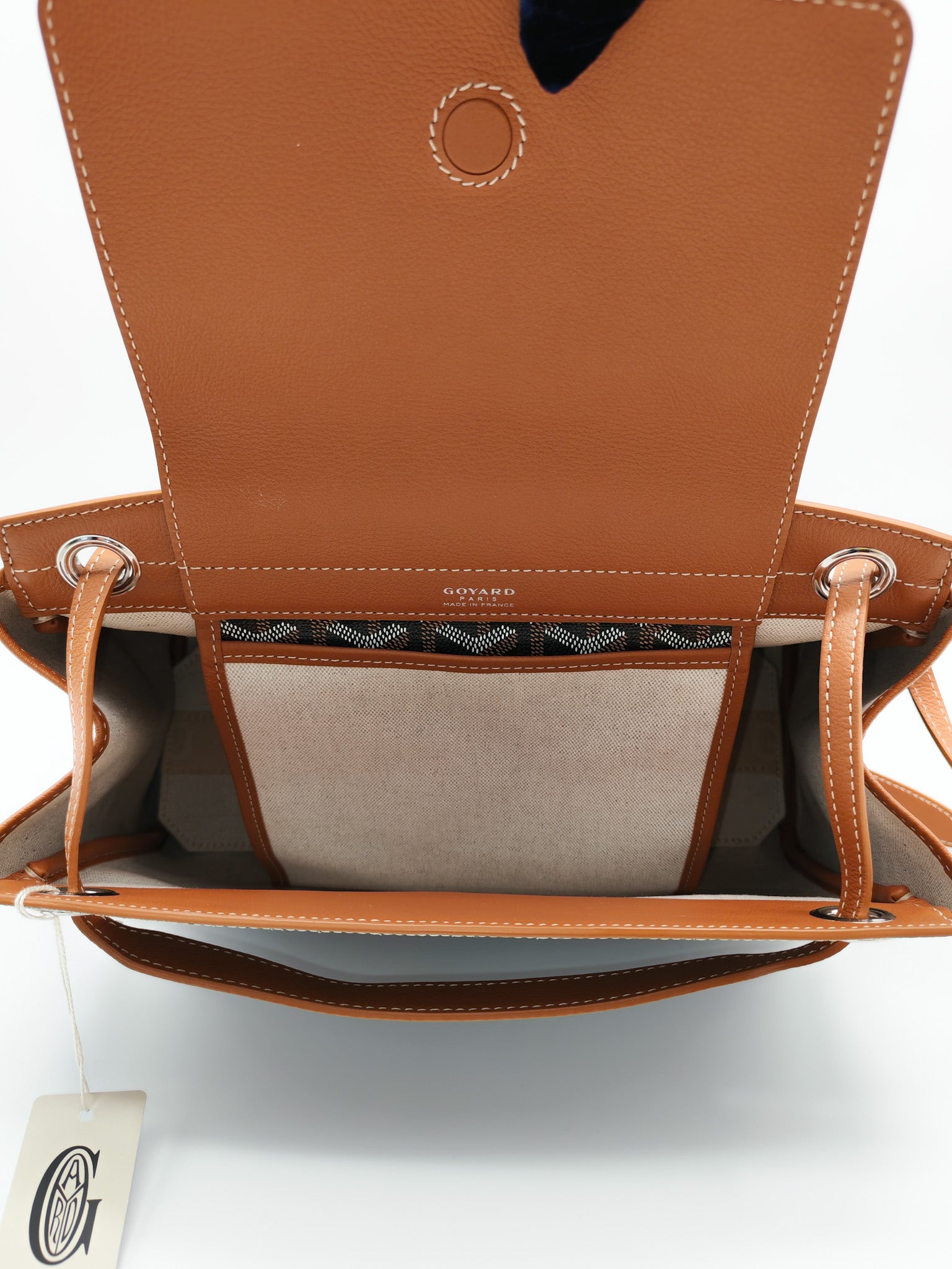 Sac Rouette Souple PM in Noir Et Naturel Goyardine Canvas Tote Bag | Purse Maison Luxury Bags Shop