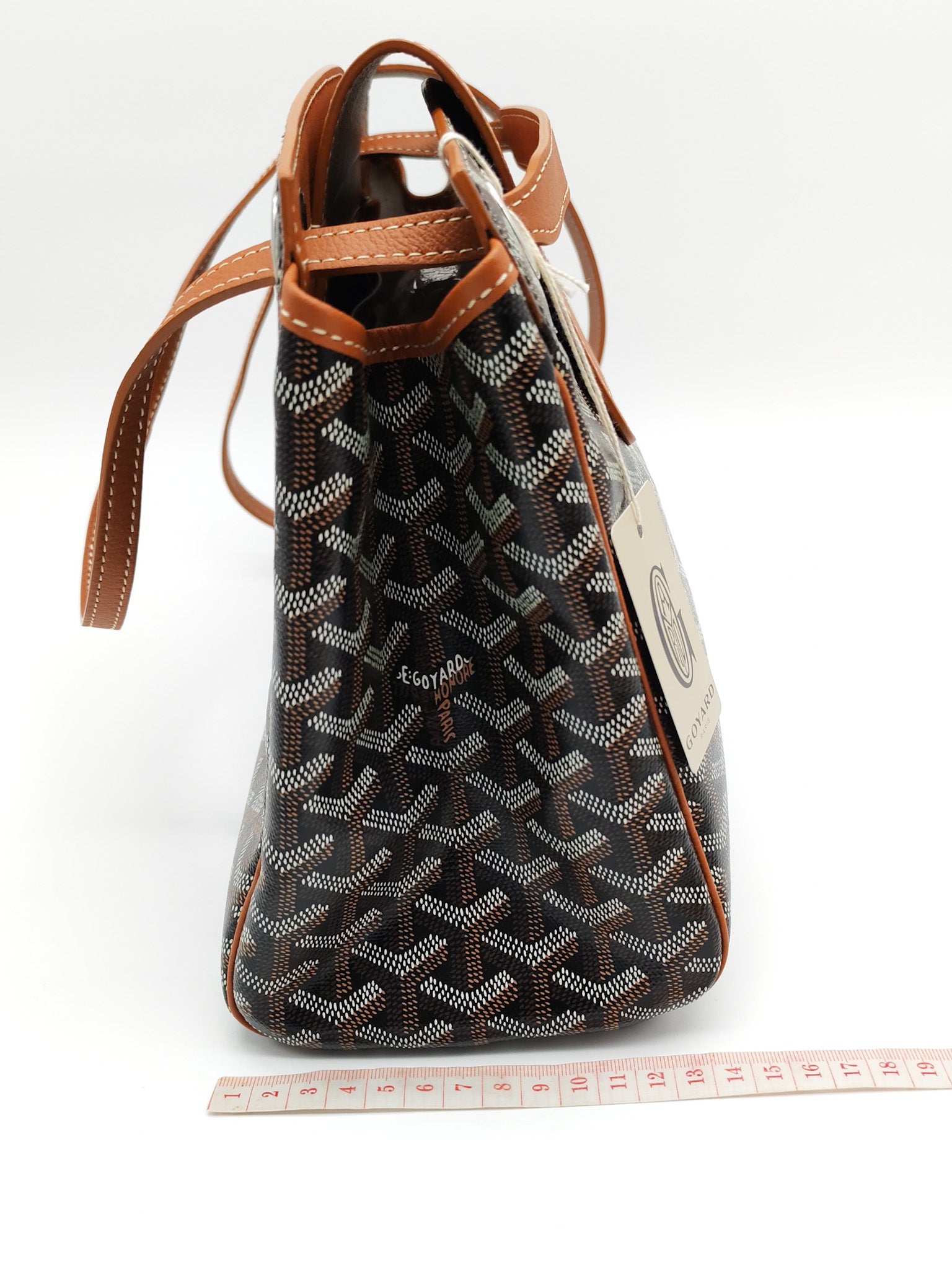 Sac Rouette Souple PM in Noir Et Naturel Goyardine Canvas Tote Bag | Purse Maison Luxury Bags Shop