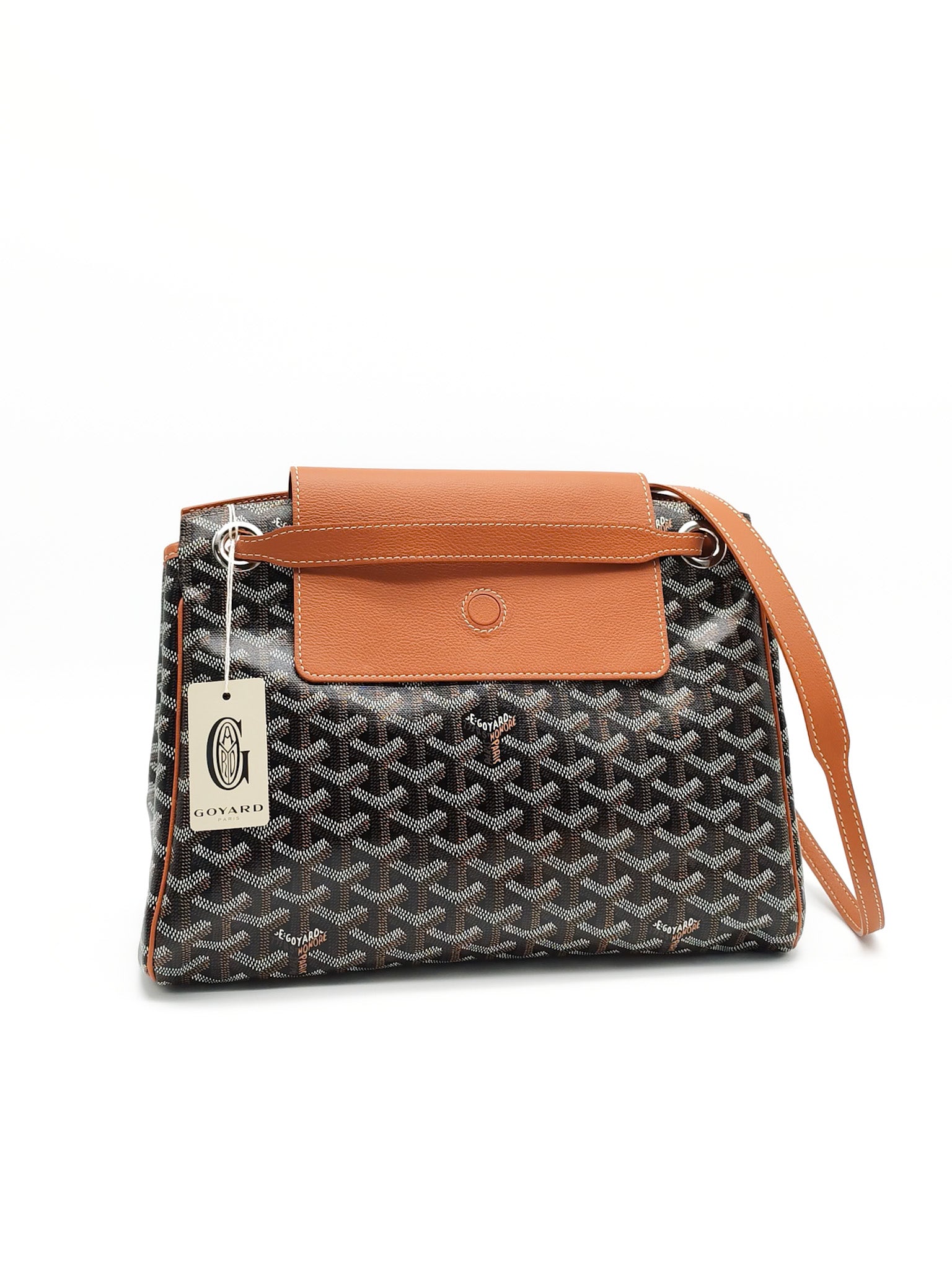 Sac Rouette Souple PM in Noir Et Naturel Goyardine Canvas Tote Bag | Purse Maison Luxury Bags Shop