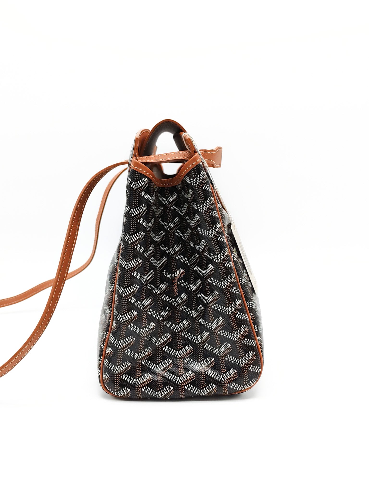 Sac Rouette Souple PM in Noir Et Naturel Goyardine Canvas Tote Bag | Purse Maison Luxury Bags Shop