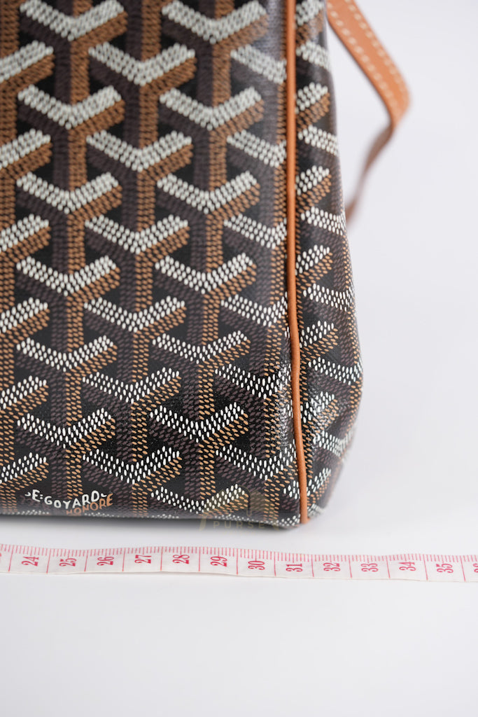 Sac Rouette Souple PM in Noir Et Naturel/Tan | Purse Maison Luxury Bags Shop