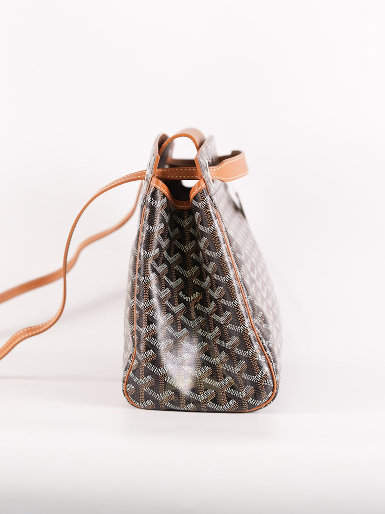 Sac Rouette Souple PM in Noir Et Naturel/Tan | Purse Maison Luxury Bags Shop