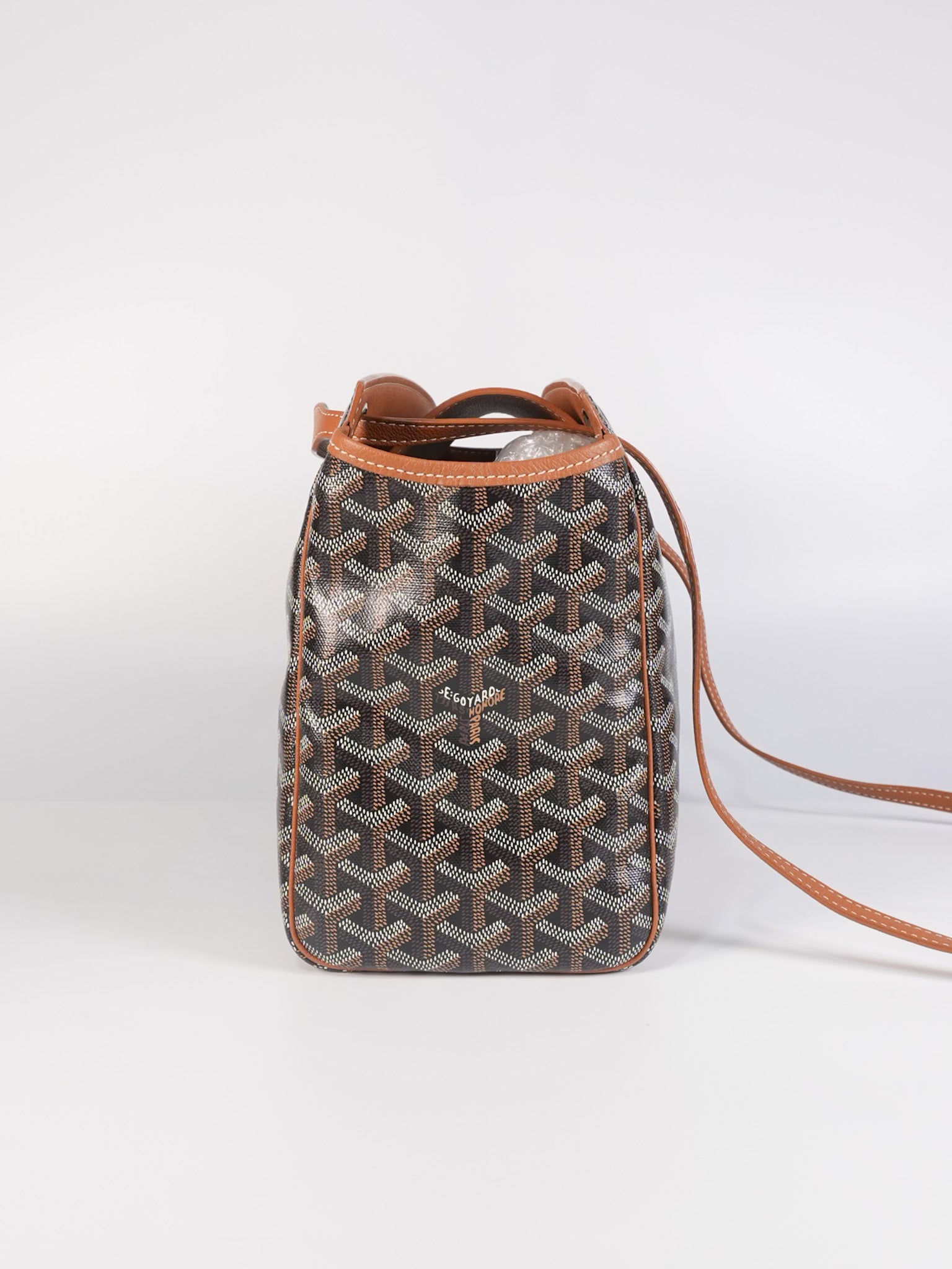 Sac Rouette Souple PM in Noir Et Naturel/Tan | Purse Maison Luxury Bags Shop