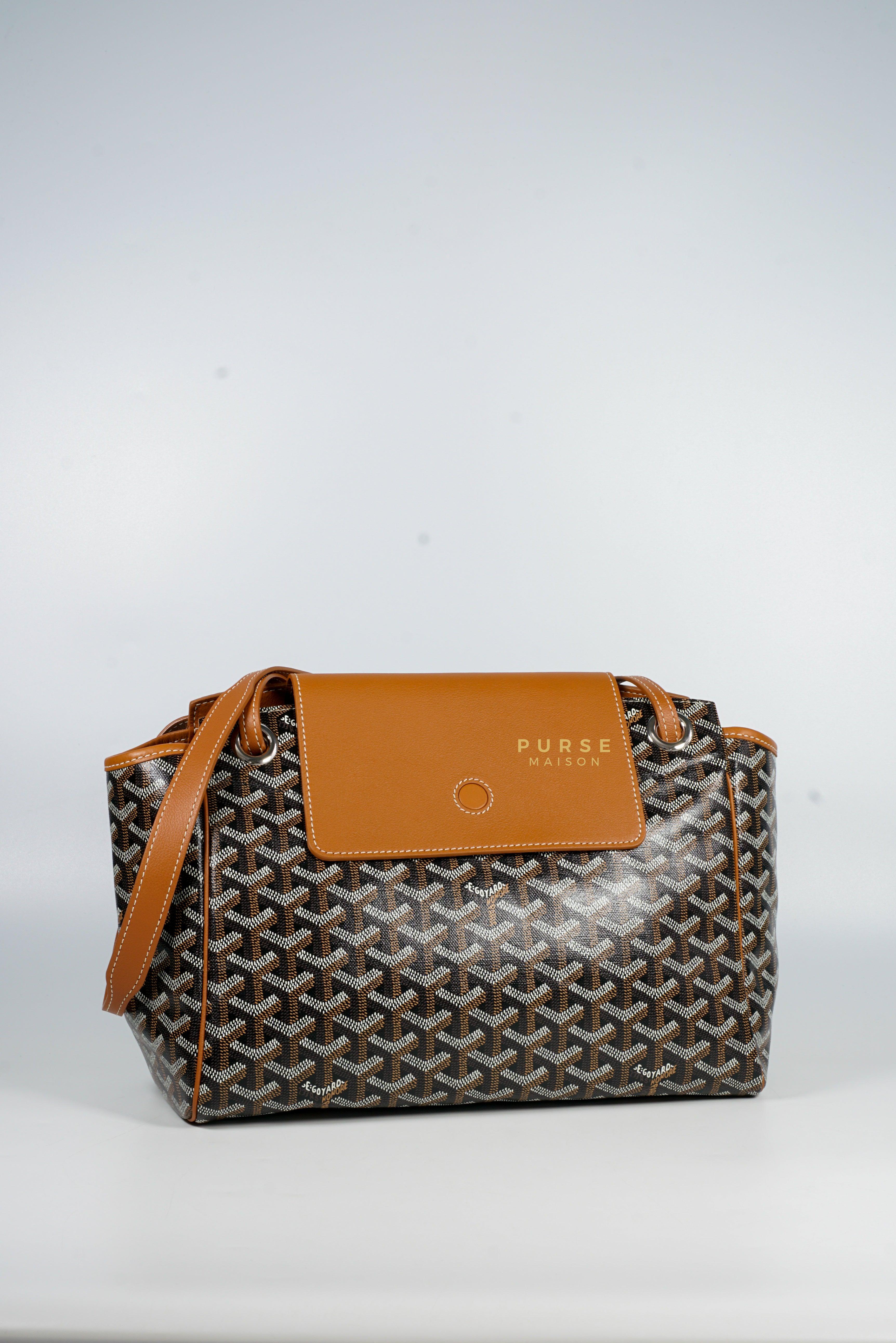 Sac Rouette Souple PM in Noir Et Naturel/Tan | Purse Maison Luxury Bags Shop