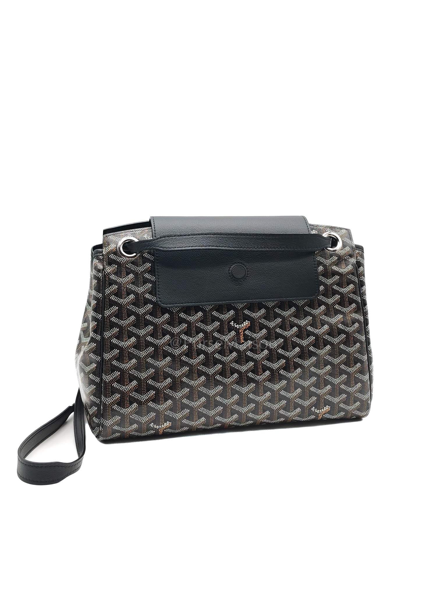 Sac Rouette Souple PM in Noir/Black Goyardine Canvas | Purse Maison Luxury Bags Shop