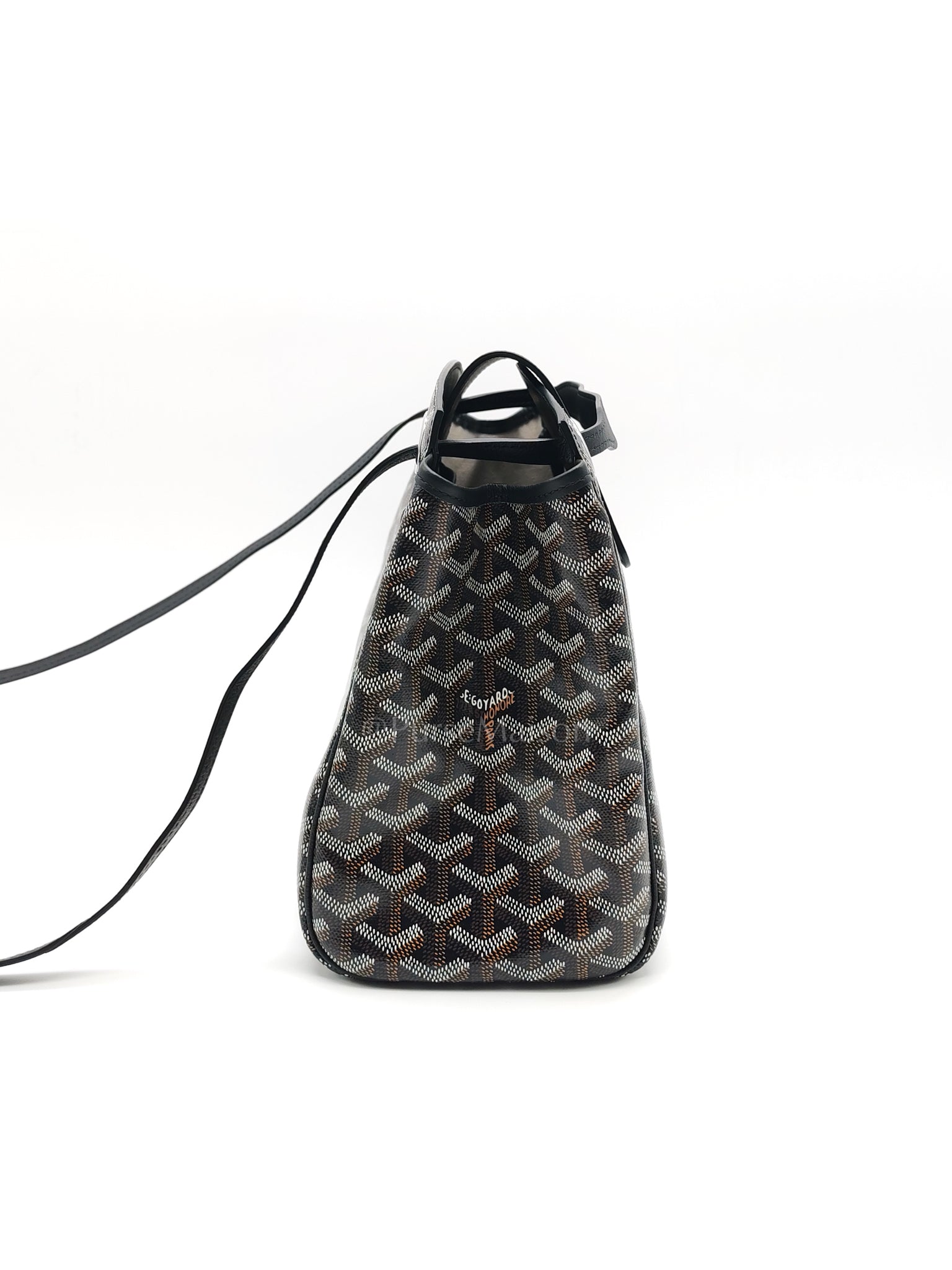 Sac Rouette Souple PM in Noir/Black Goyardine Canvas | Purse Maison Luxury Bags Shop