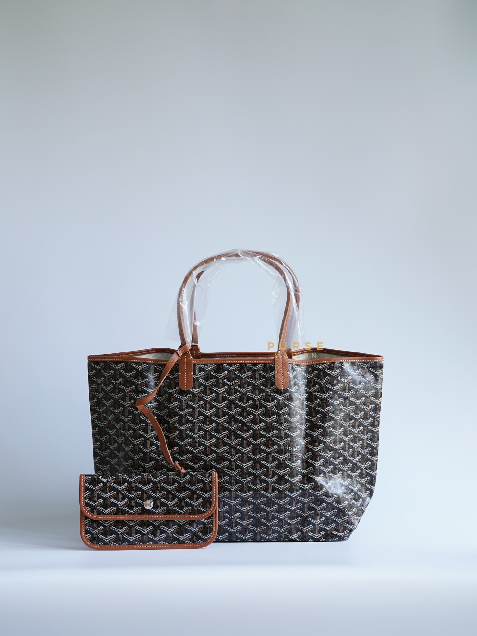 Sac Saint Louis PM Tote Black and Tan (Noir et Naturel) | Purse Maison Luxury Bags Shop