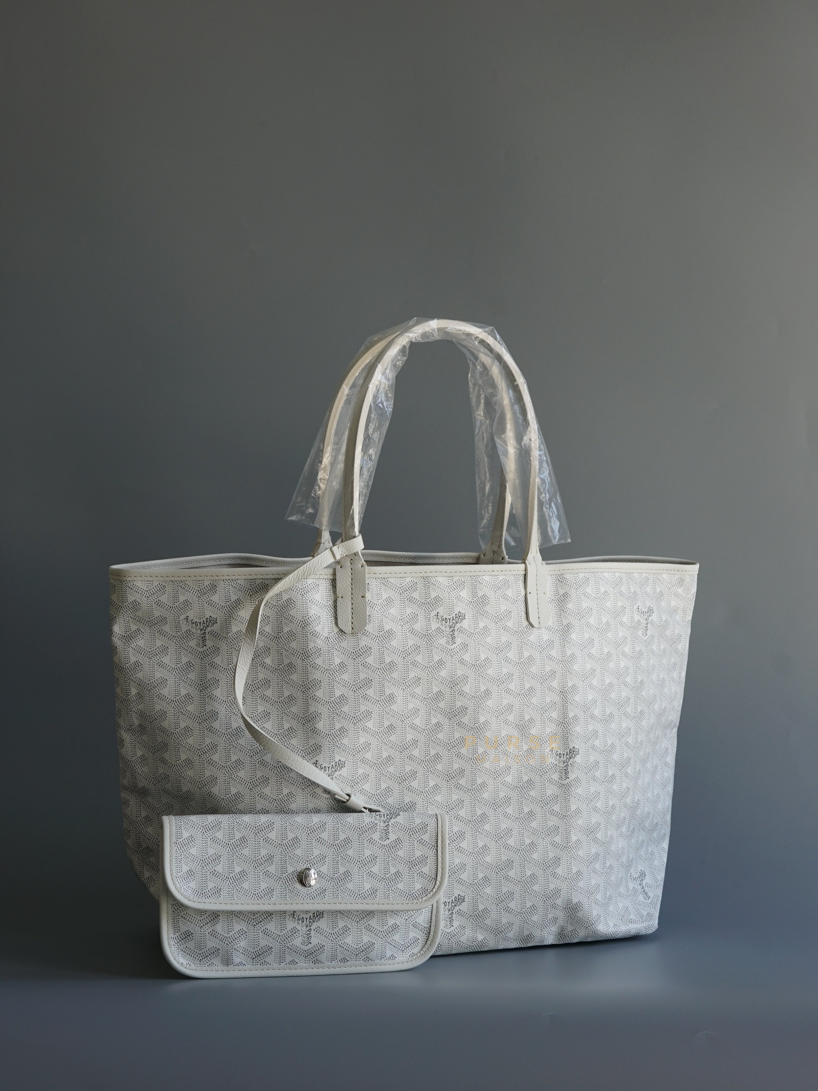 Sac Saint Louis PM Tote Blanc (White) | Purse Maison Luxury Bags Shop
