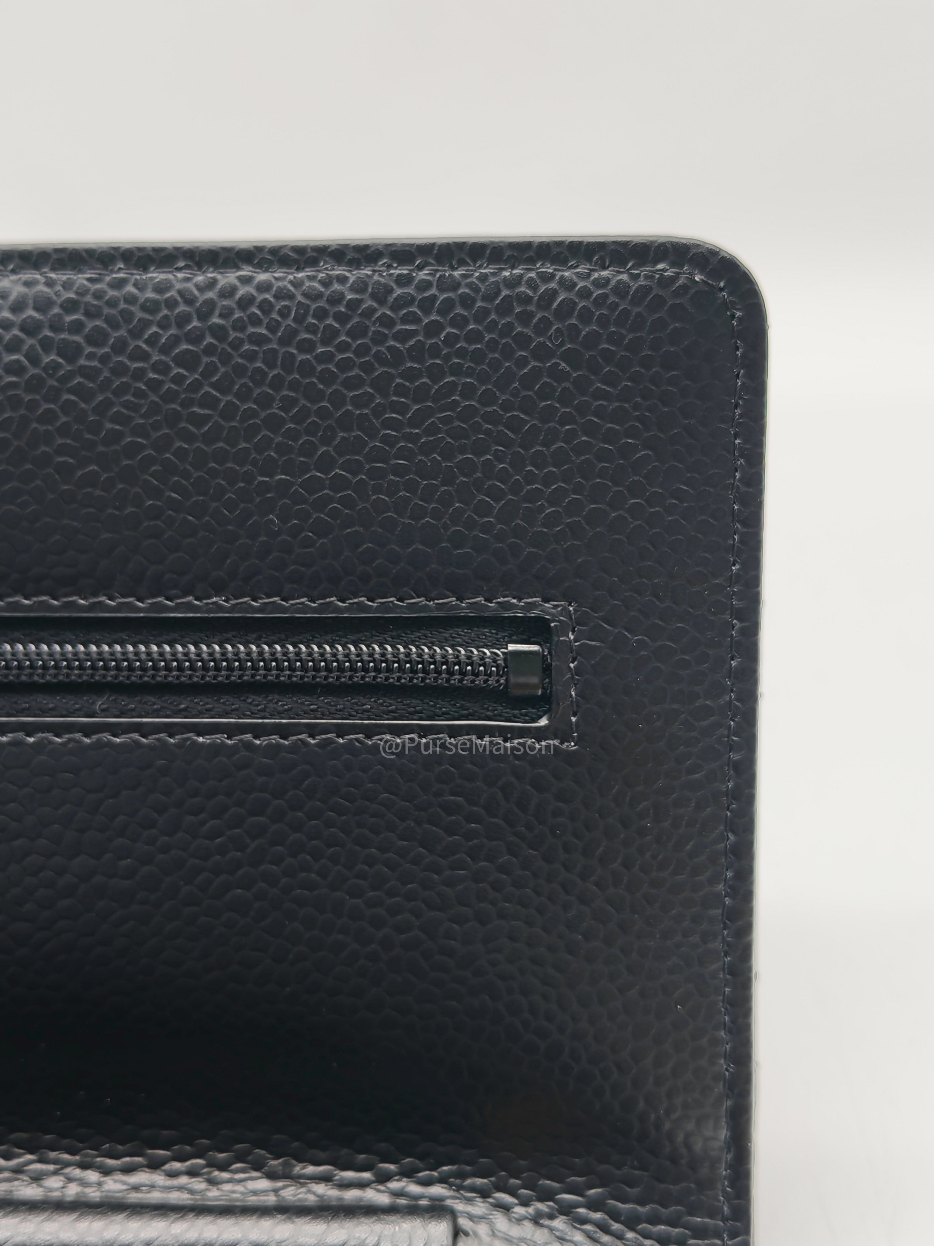 Chanel Classic Wallet on Chain (WOC) Black Caviar Leather Gold Hardware Microchip (EU****3L)