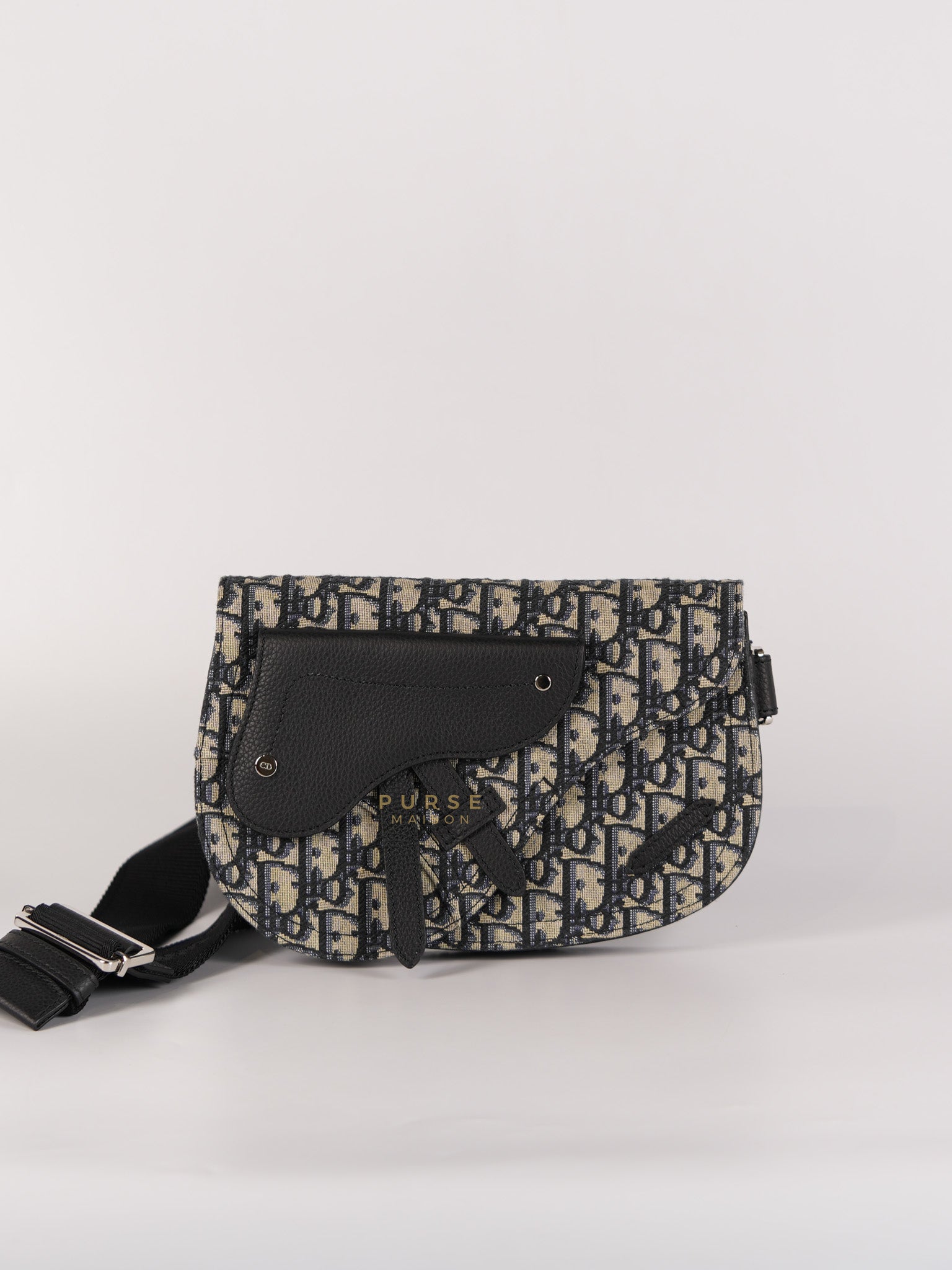 Saddle Messenger Bag Oblique Jacquard Canvas | Purse Maison Luxury Bags Shop