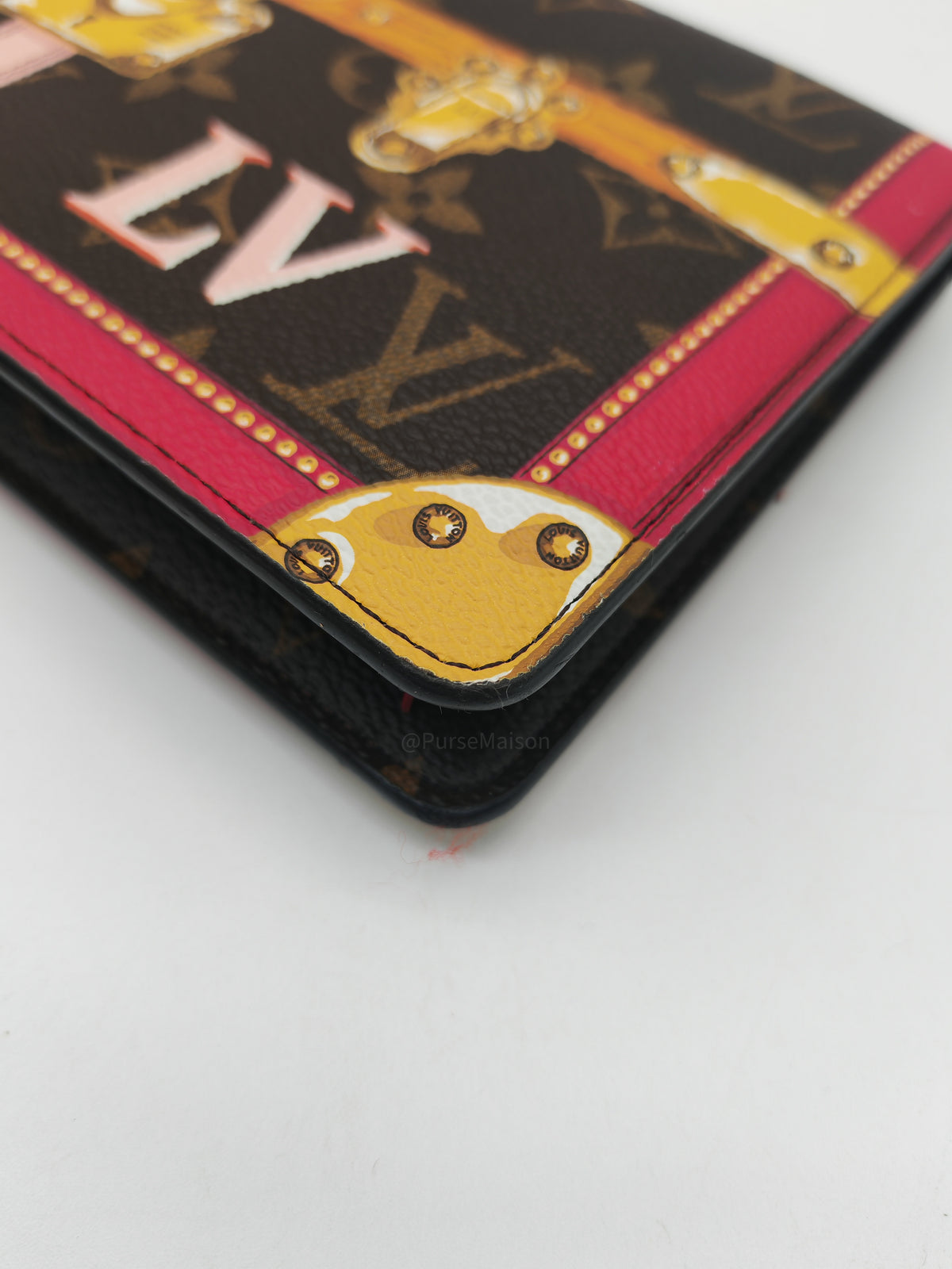 Louis Vuitton Summer Trunks Pochette Weekend Bag in Monogram Canvas and Gold Hardware (Datecode: UB1178)