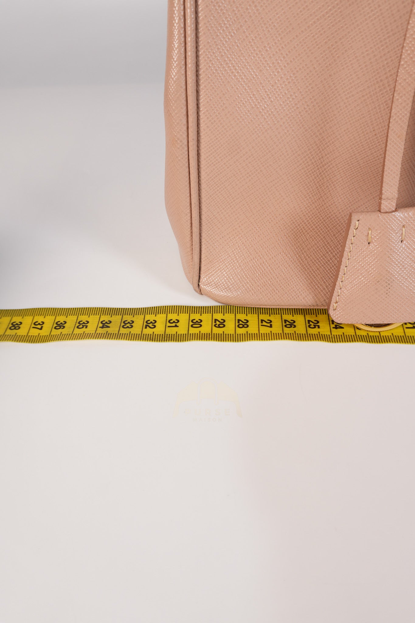 Saffiano Galleria Small Double Zip Satchel in Dusty Rose | Purse Maison Luxury Bags Shop