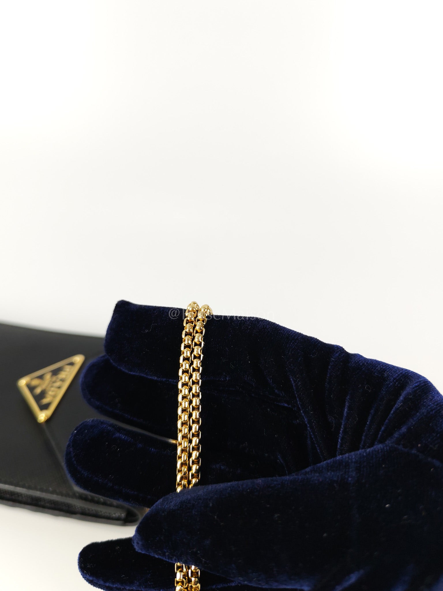 Saffiano Leather in Black Phone Carrier | Purse Maison Luxury Bags Shop