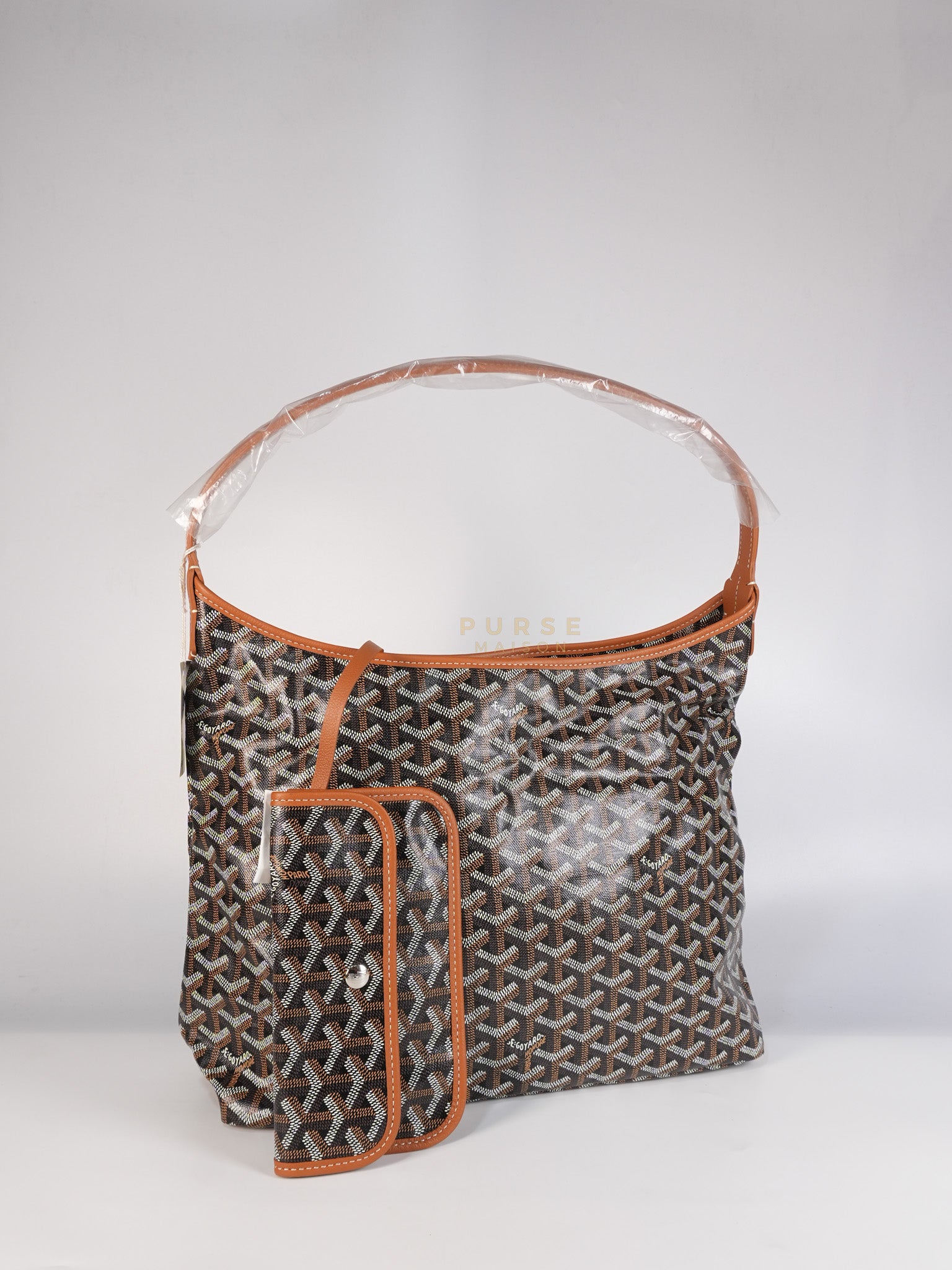 Boheme Hobo Bag PM in Tan Goyardine Canvas