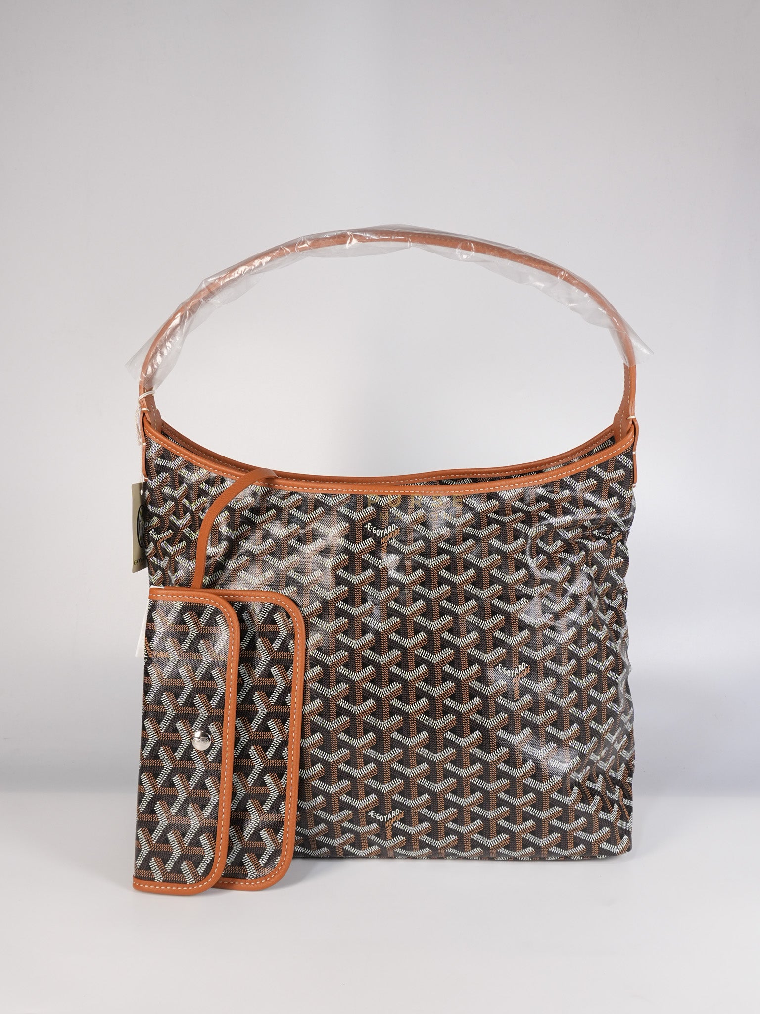 Boheme Hobo Bag PM in Tan Goyardine Canvas