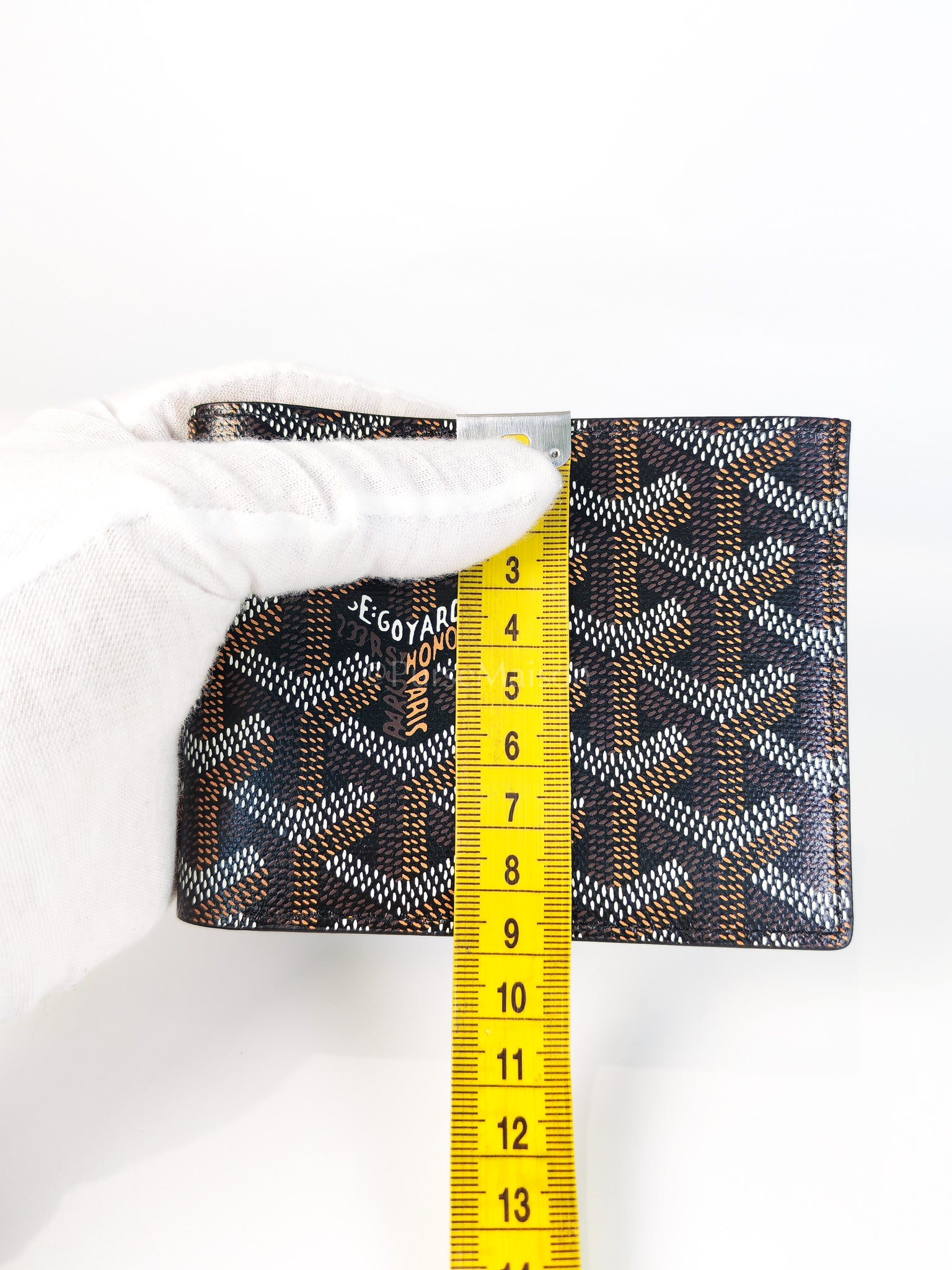 Saint Florentin Wallet in Noir/Black Goyardine Canvas | Purse Maison Luxury Bags Shop