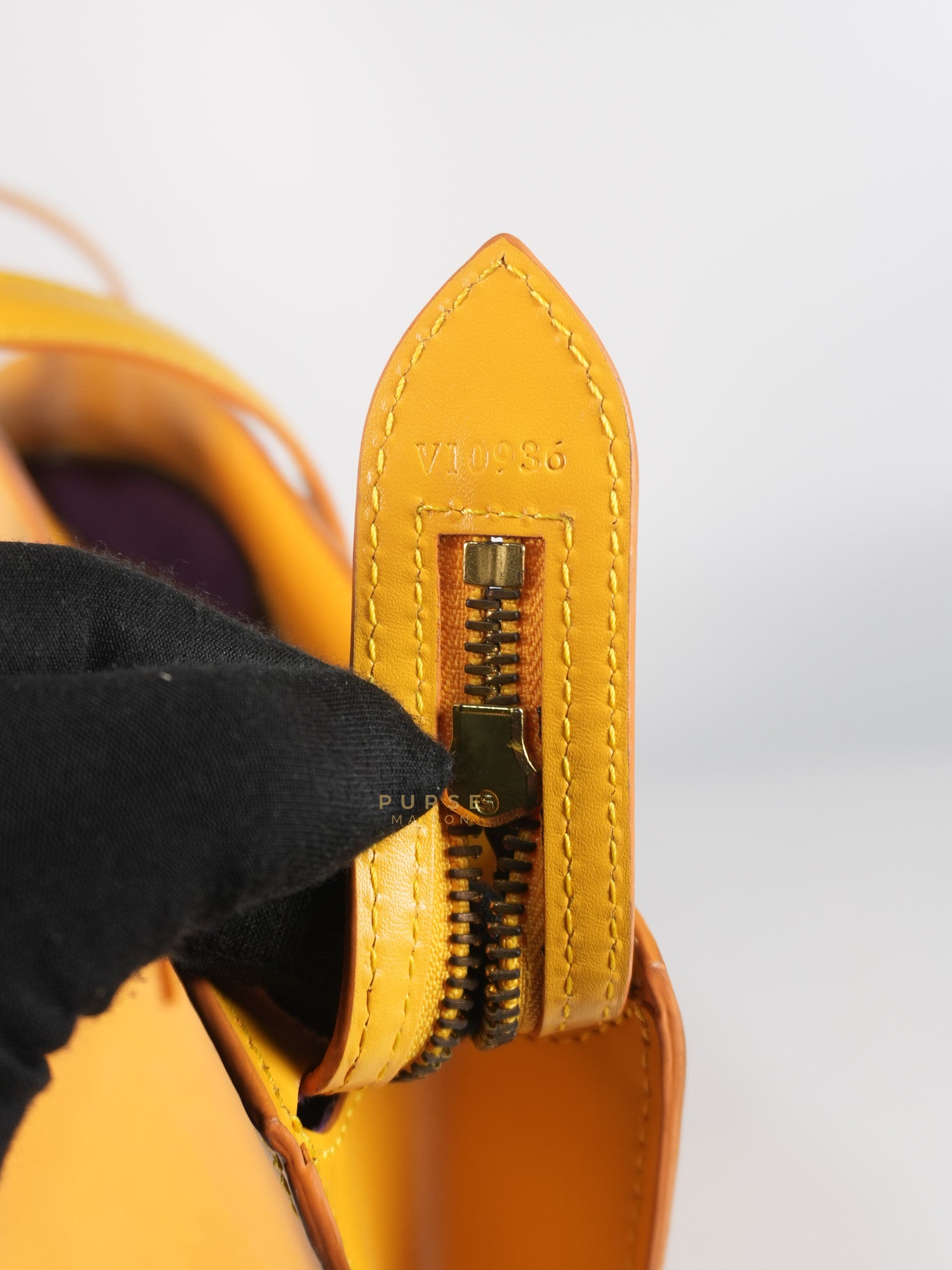Saint Jacques Tote Bag in Yellow Epi Leather (Date Code: VI0936) | Purse Maison Luxury Bags Shop