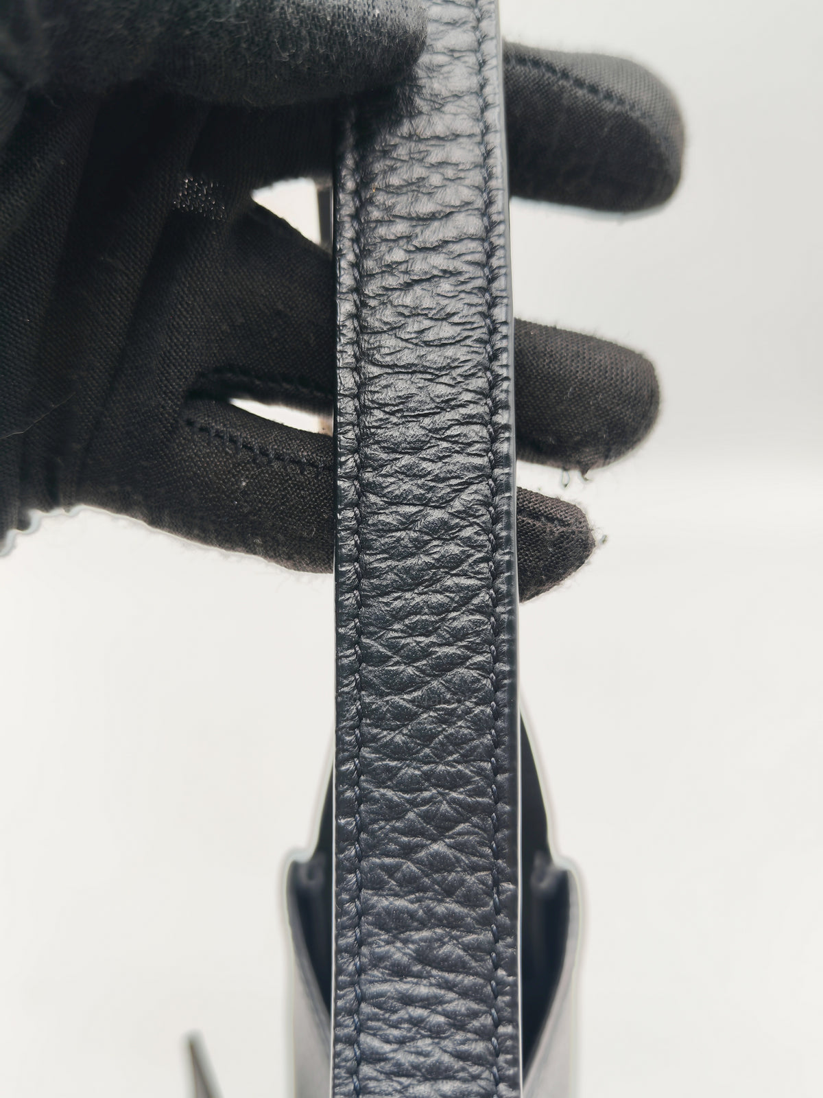 Saint Laurent Le 5 a 7 Supple Baby Hobo Bag in Black Grained Calfskin Leather | Purse Maison Luxury Bags Shop