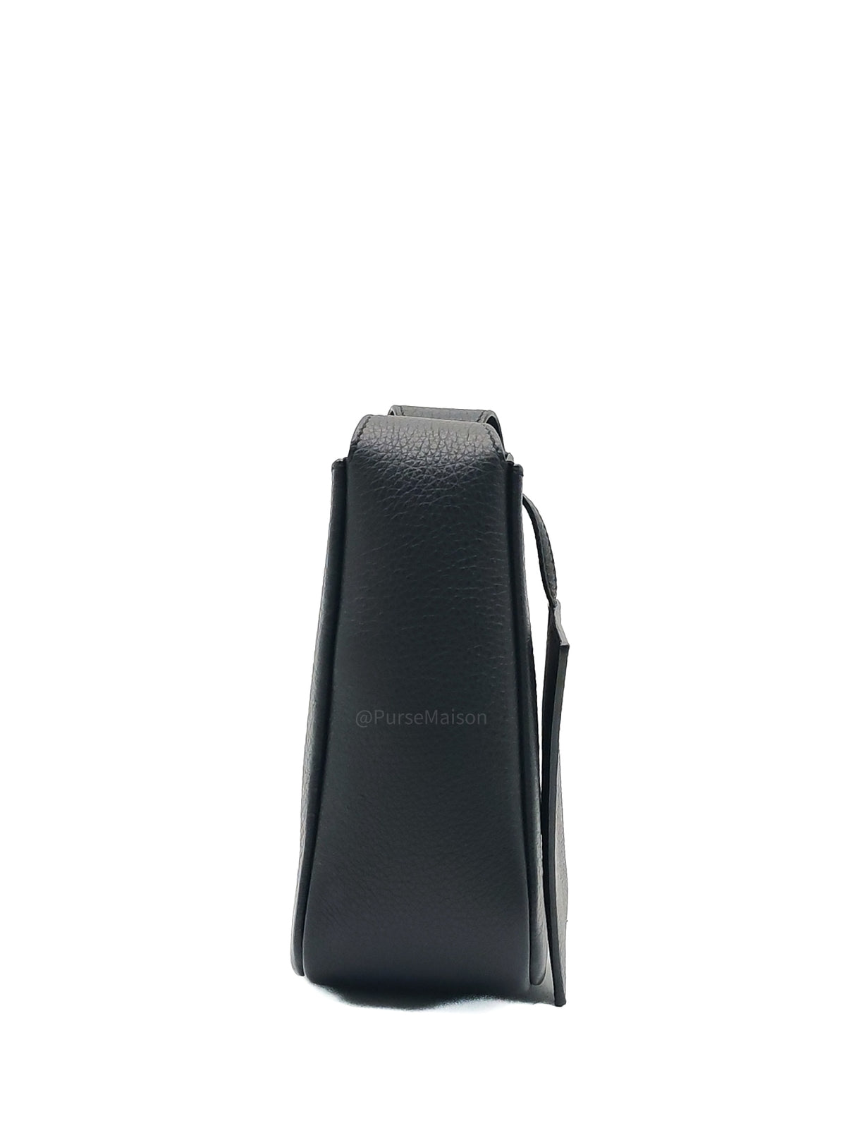 Saint Laurent Le 5 a 7 Supple Baby Hobo Bag in Black Grained Calfskin Leather | Purse Maison Luxury Bags Shop