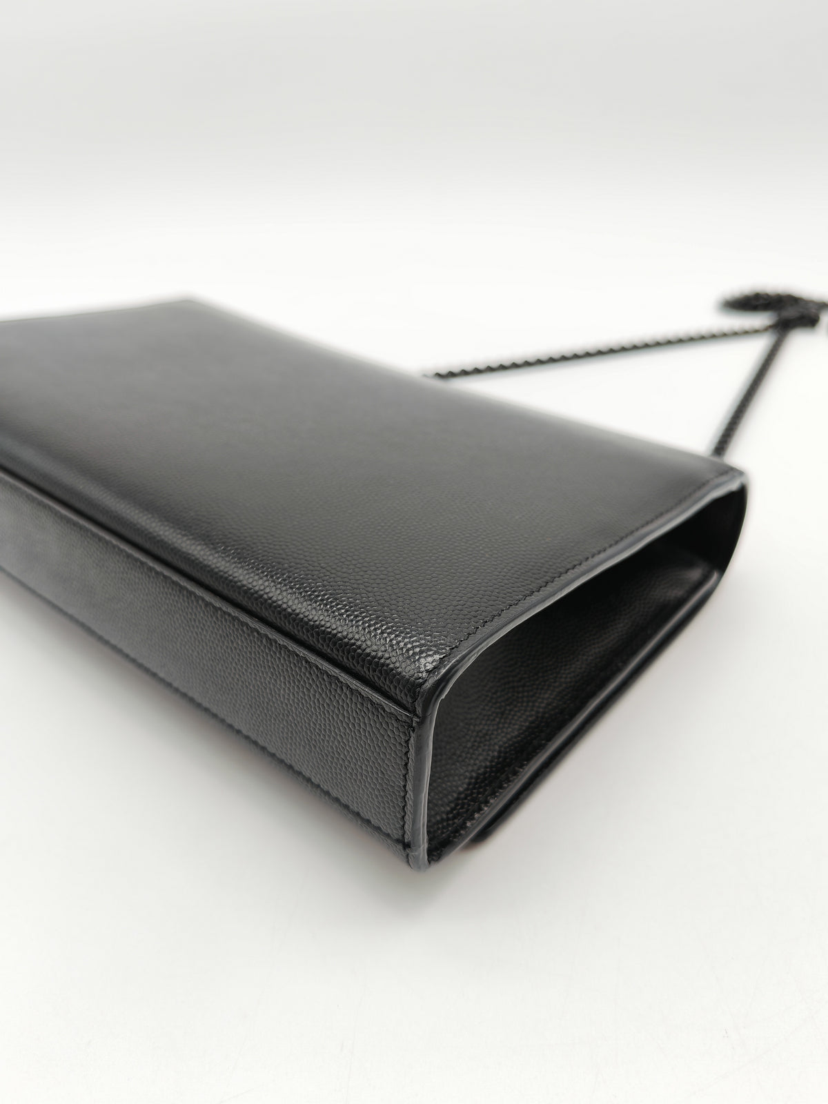 Saint Laurent Medium Kate Crossbody Bag in Black so Black Hardware | Purse Maison Luxury Bags Shop