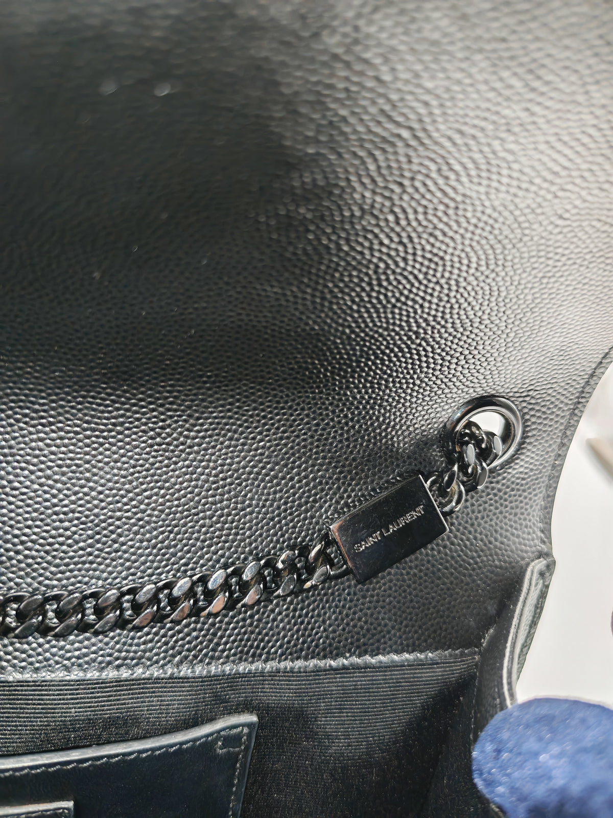 Saint Laurent Medium Kate Crossbody Bag in Black so Black Hardware | Purse Maison Luxury Bags Shop