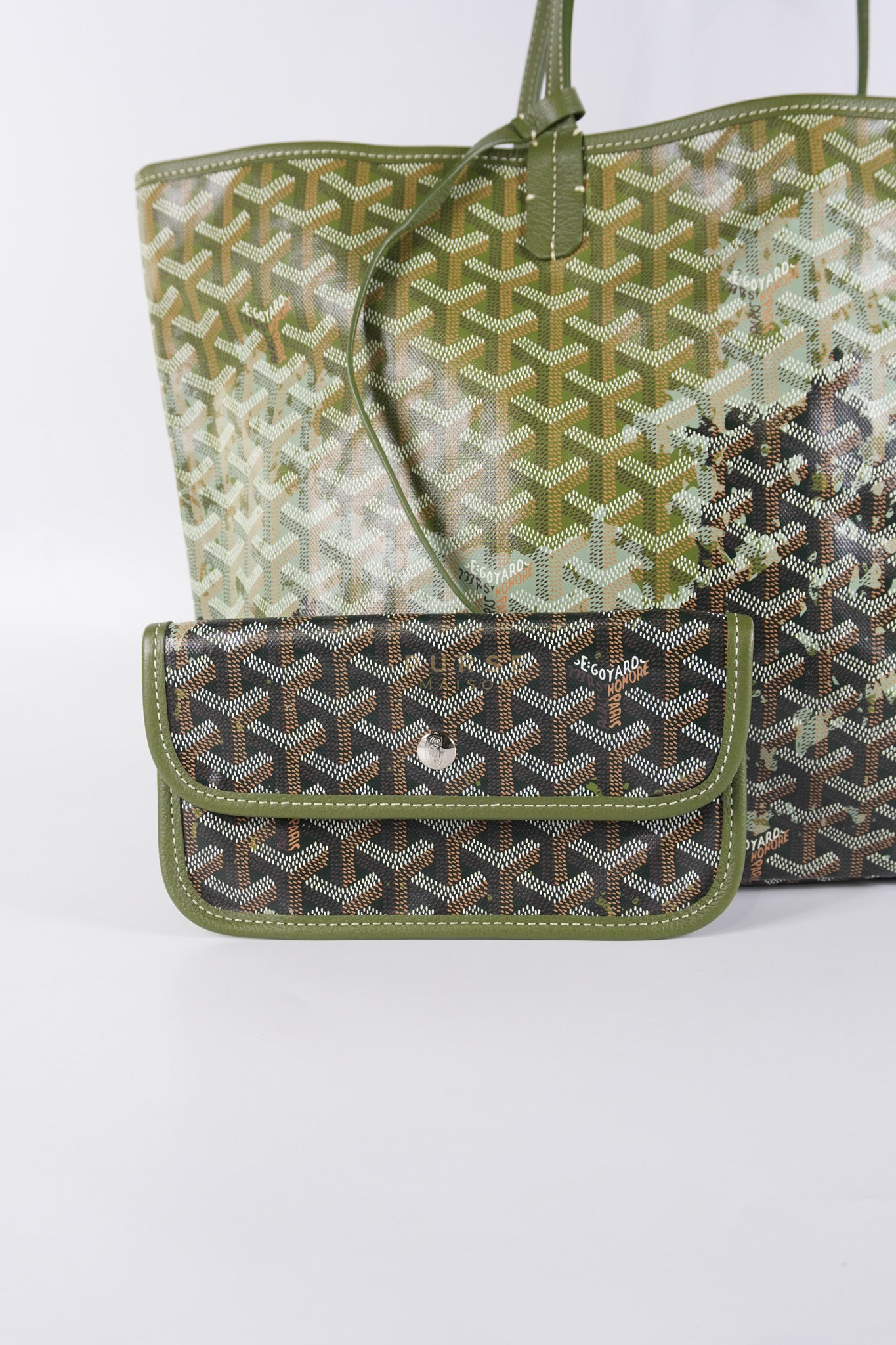 Saint Louis Canopee PM in Khaki Goyardine Canvas (Limited Edition) | Purse Maison Luxury Bags Shop
