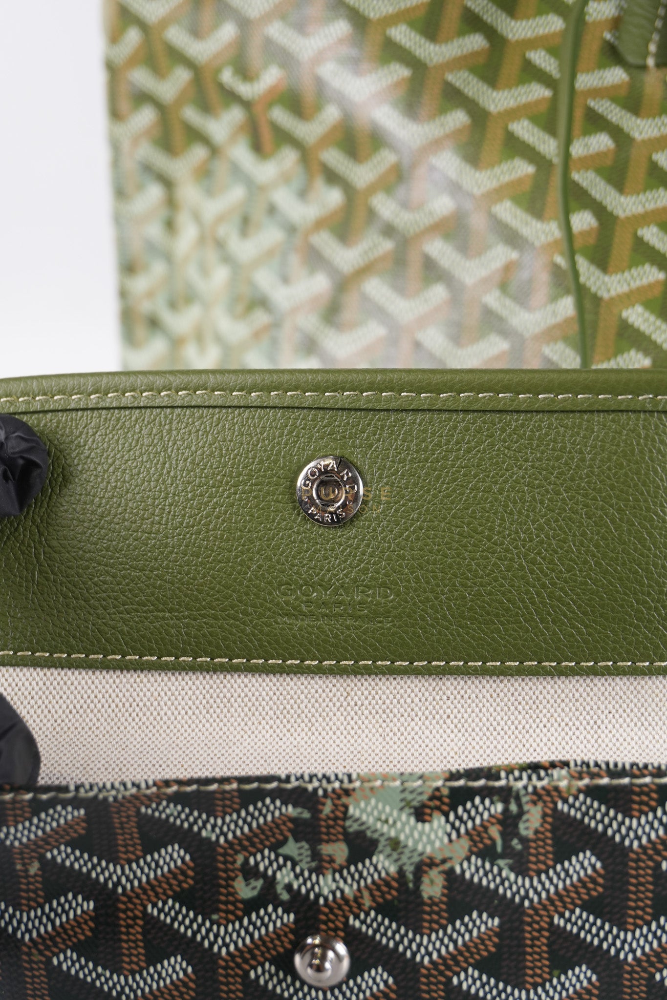 Saint Louis Canopee PM in Khaki Goyardine Canvas (Limited Edition) | Purse Maison Luxury Bags Shop