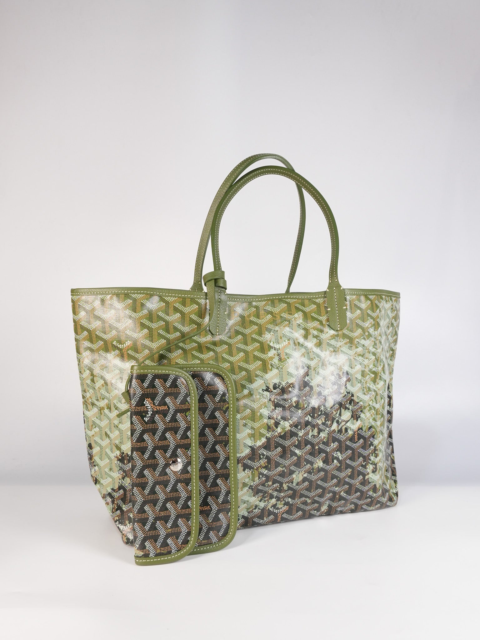 Saint Louis Canopee PM in Khaki Goyardine Canvas (Limited Edition) | Purse Maison Luxury Bags Shop