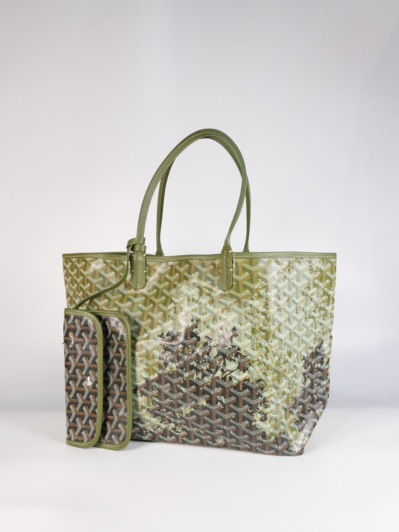 Saint Louis Canopee PM in Khaki Goyardine Canvas (Limited Edition) | Purse Maison Luxury Bags Shop