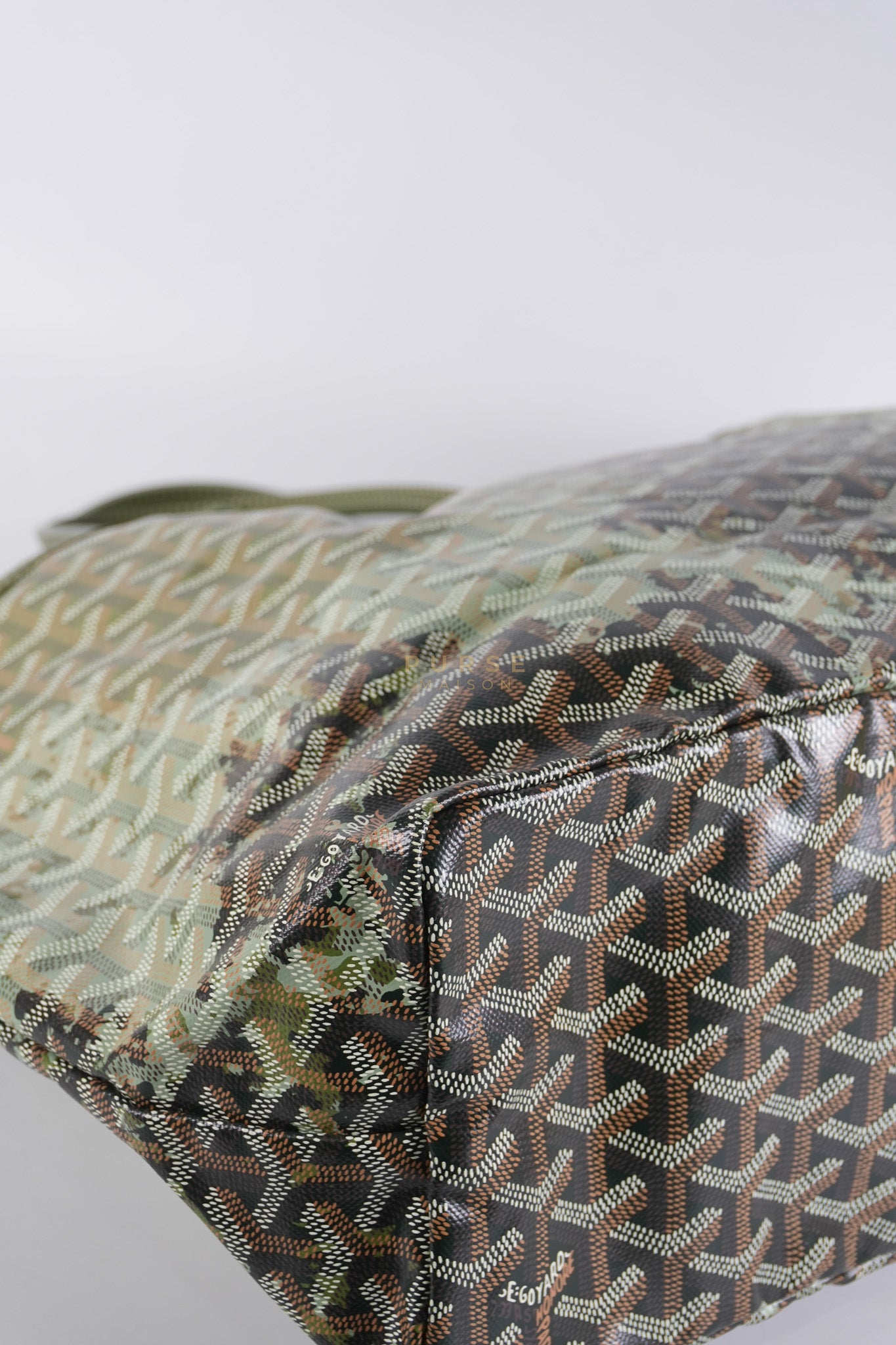 Saint Louis Canopee PM in Khaki Goyardine Canvas (Limited Edition) | Purse Maison Luxury Bags Shop