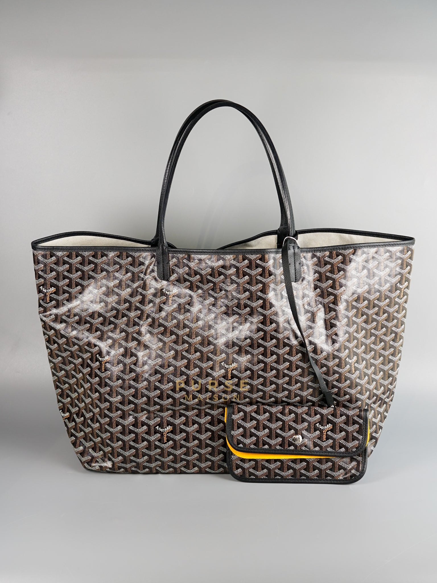 Saint Louis GM Black Tote Bag (Noir) | Purse Maison Luxury Bags Shop