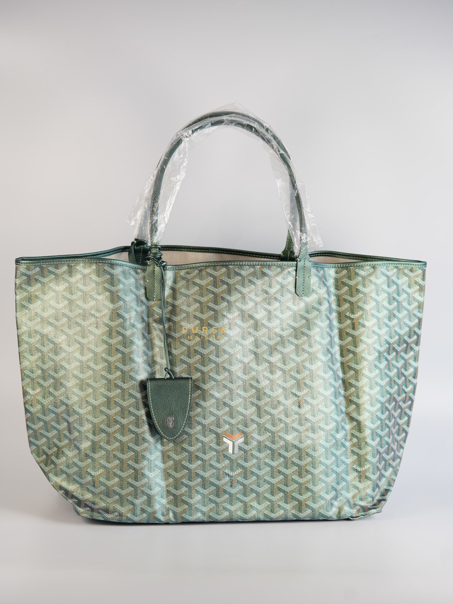 Saint Louis GM Croc Nacre Pearly Green Limited Edition | Purse Maison Luxury Bags Shop