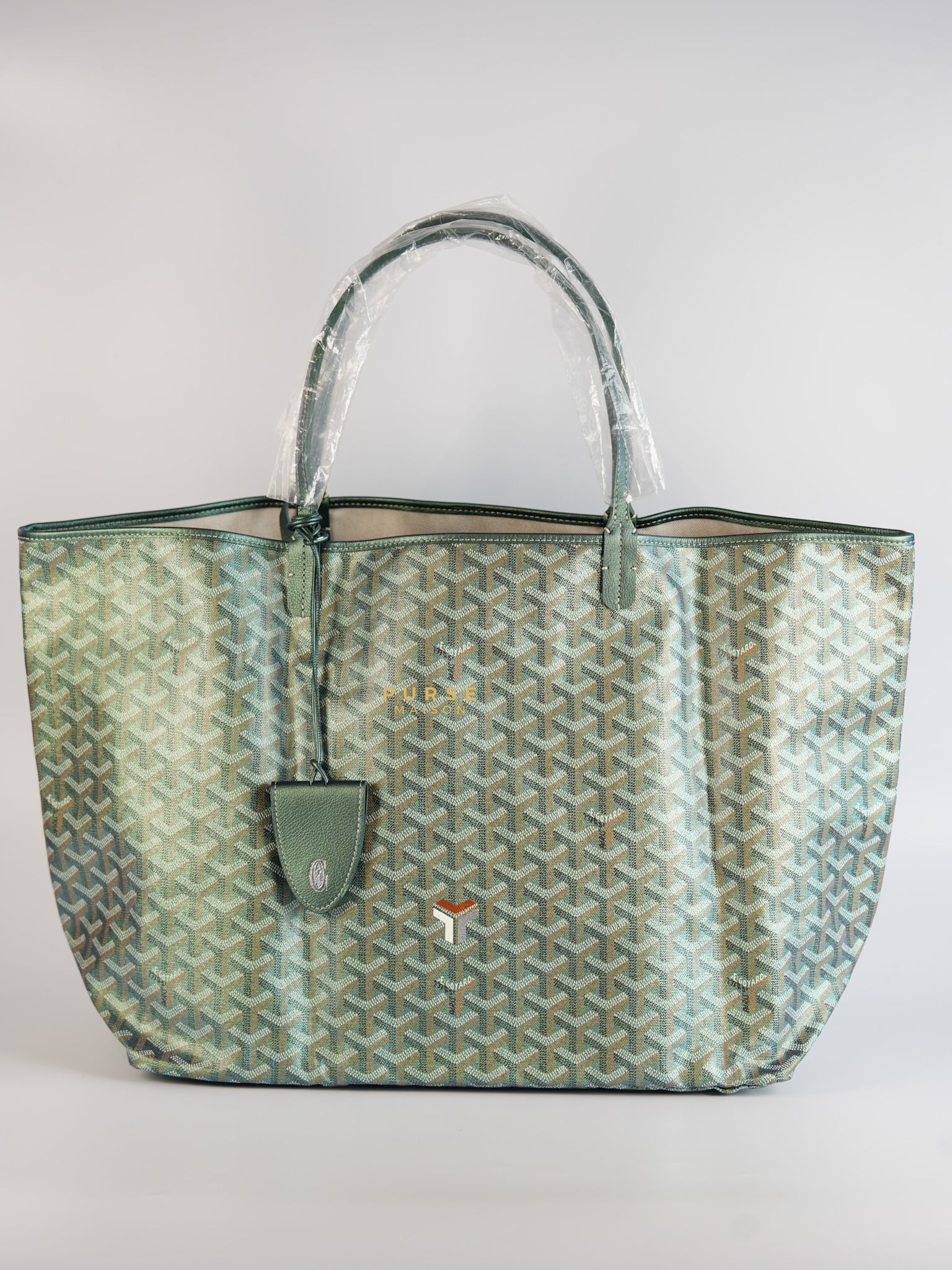 Saint Louis GM Croc Nacre Pearly Green Limited Edition | Purse Maison Luxury Bags Shop