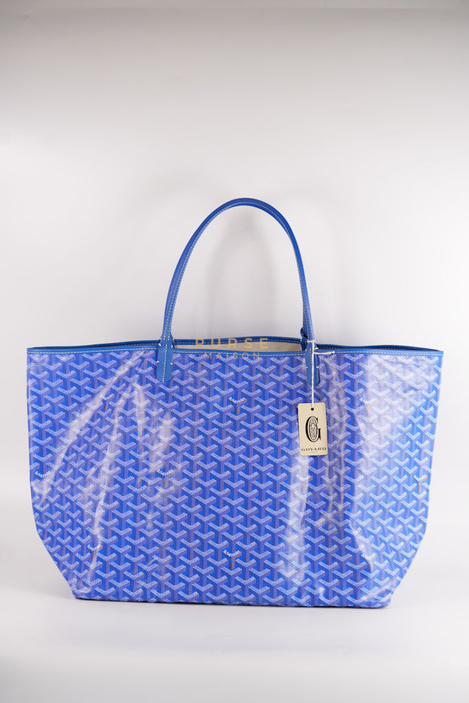 Saint Louis GM in Bleu Clair Goyardine Canvas | Purse Maison Luxury Bags Shop