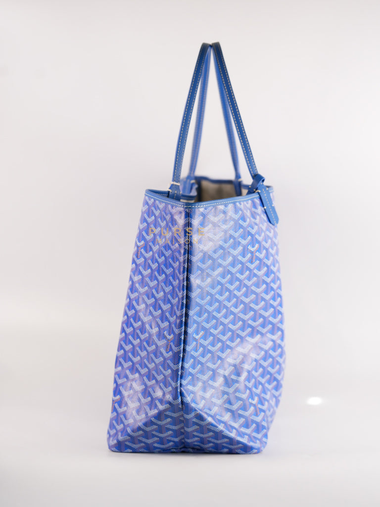 Saint Louis GM in Bleu Clair Goyardine Canvas | Purse Maison Luxury Bags Shop
