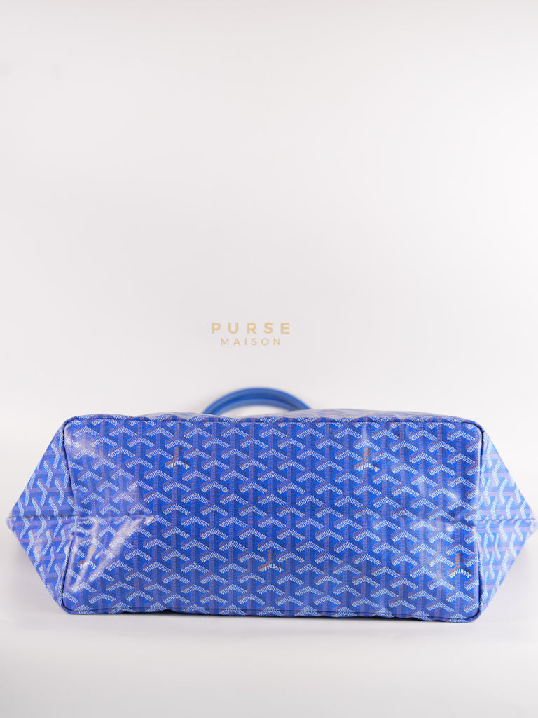 Saint Louis GM in Bleu Clair Goyardine Canvas | Purse Maison Luxury Bags Shop