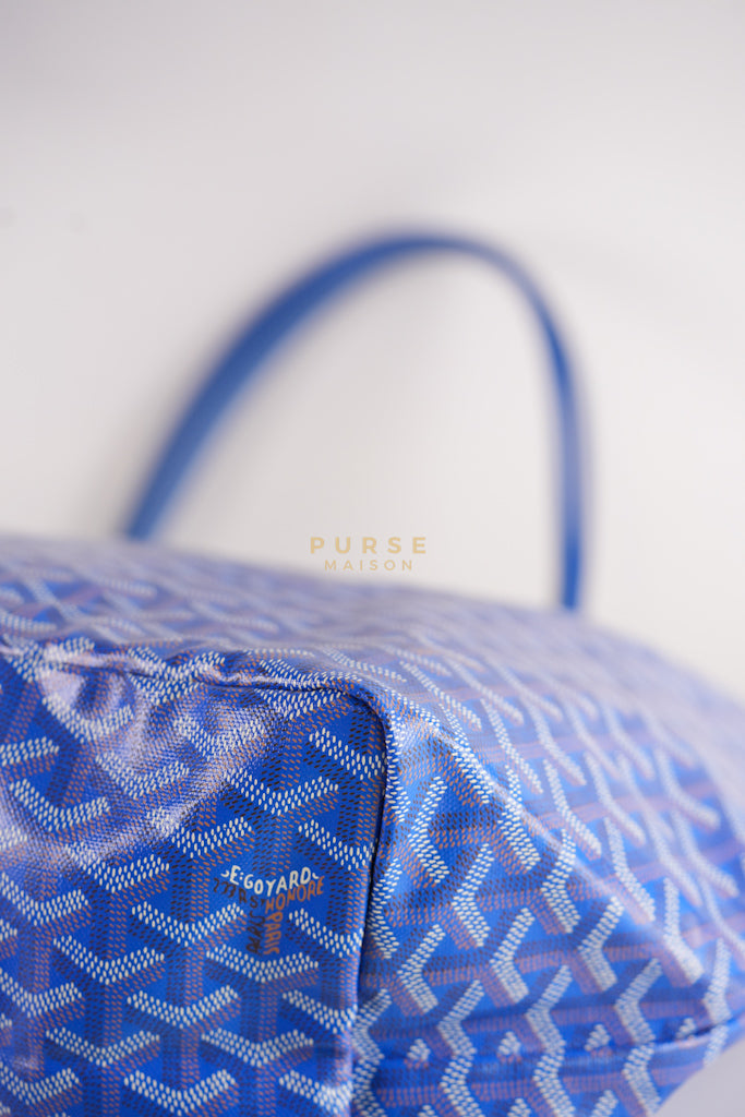 Saint Louis GM in Bleu Clair Goyardine Canvas | Purse Maison Luxury Bags Shop