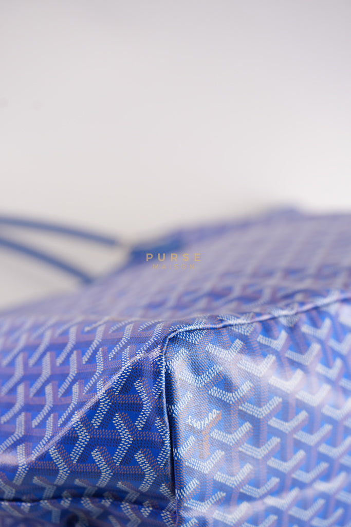Saint Louis GM in Bleu Clair Goyardine Canvas | Purse Maison Luxury Bags Shop