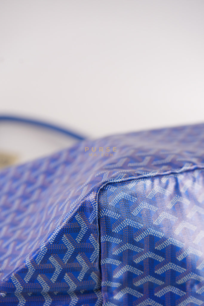 Saint Louis GM in Bleu Clair Goyardine Canvas | Purse Maison Luxury Bags Shop