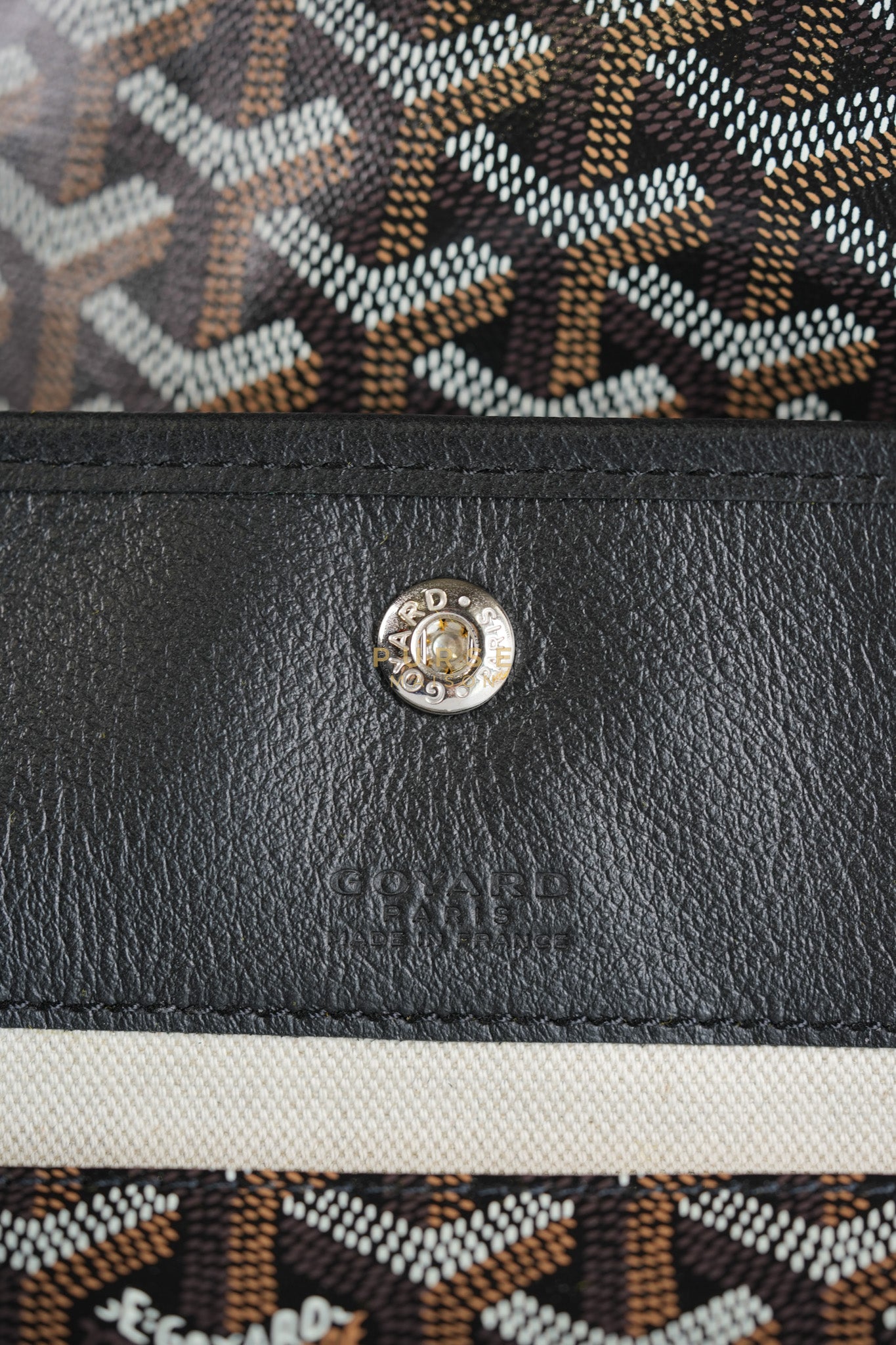 Saint Louis PM in Noir Goyardine Canvas | Purse Maison Luxury Bags Shop