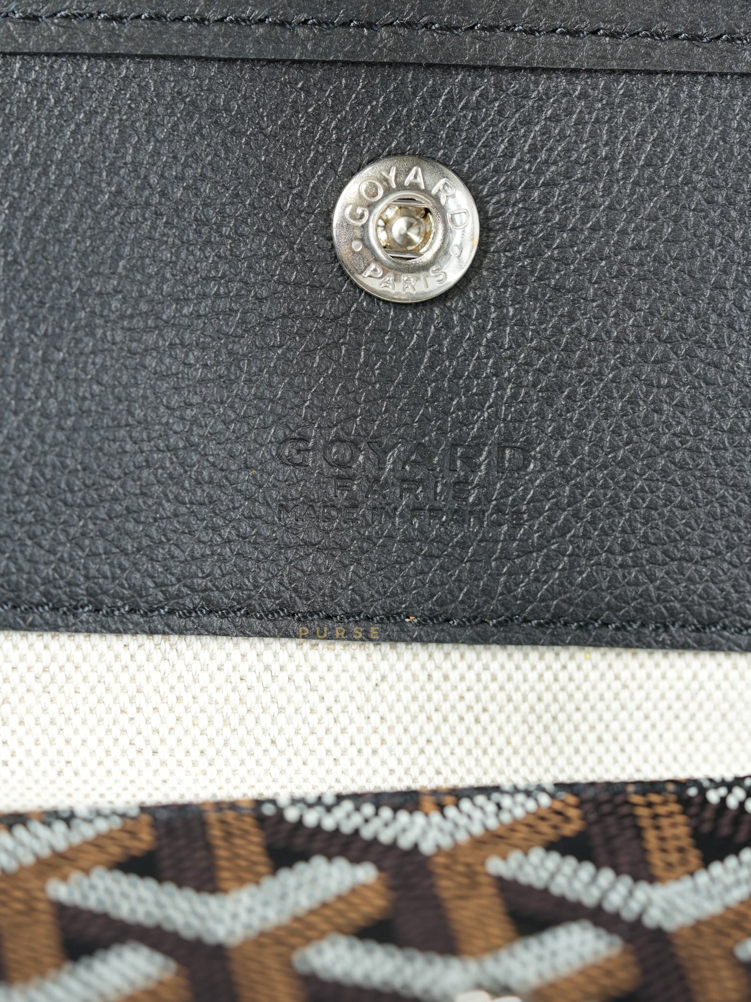 Saint Louis PM Black in Goyardine Canvas | Purse Maison Luxury Bags Shop
