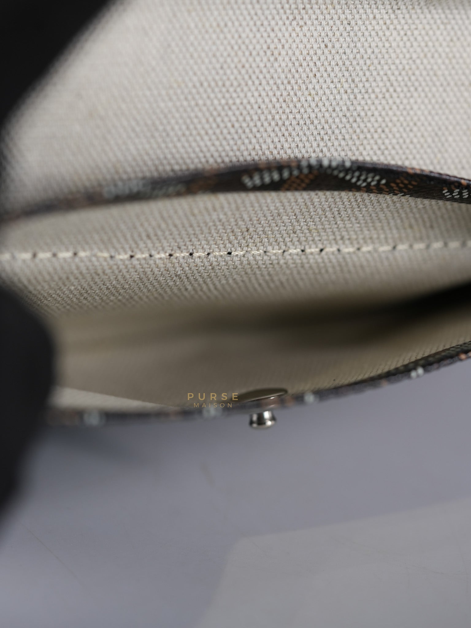 Saint Louis PM Black in Goyardine Canvas | Purse Maison Luxury Bags Shop
