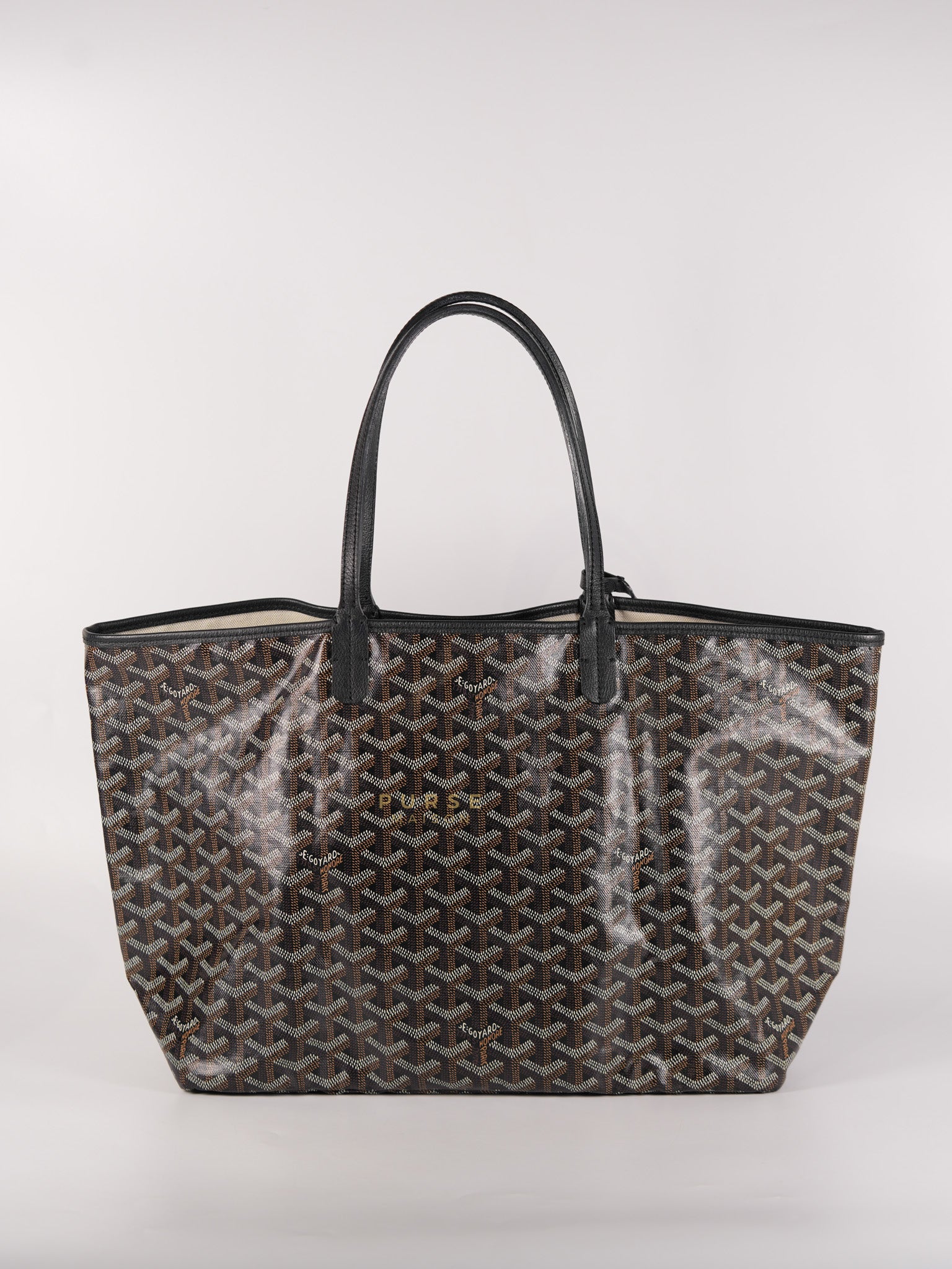 Saint Louis PM Black in Goyardine Canvas | Purse Maison Luxury Bags Shop