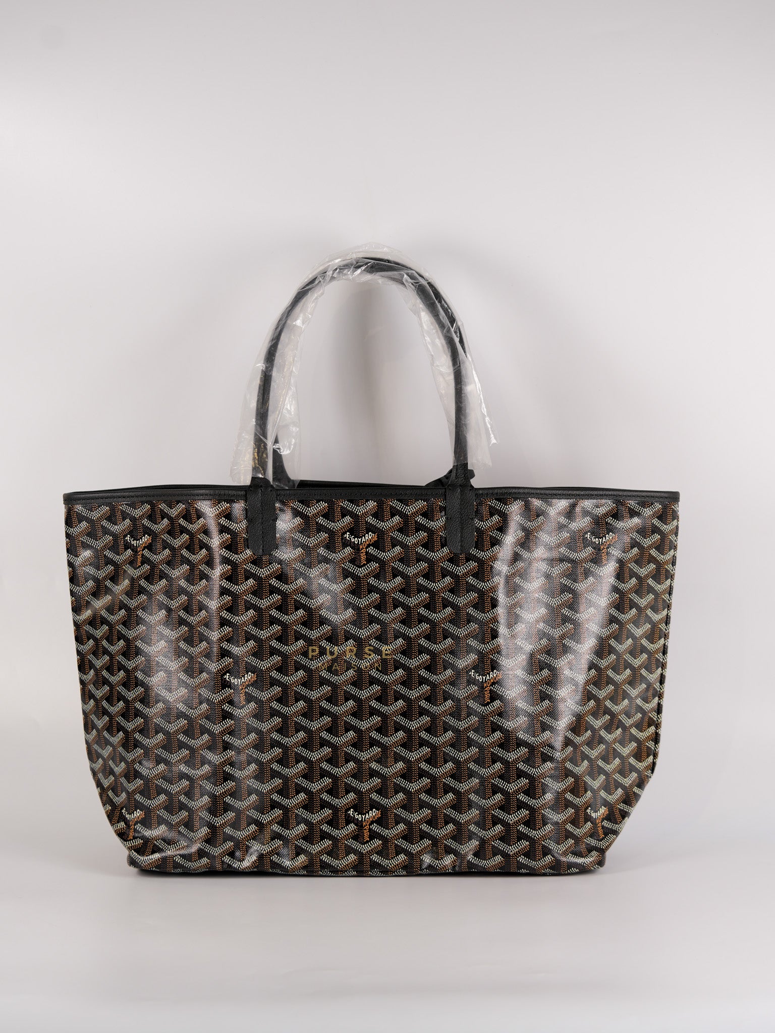 Saint Louis PM Black Tote Bag in Goyardine Canvas | Purse Maison Luxury Bags Shop