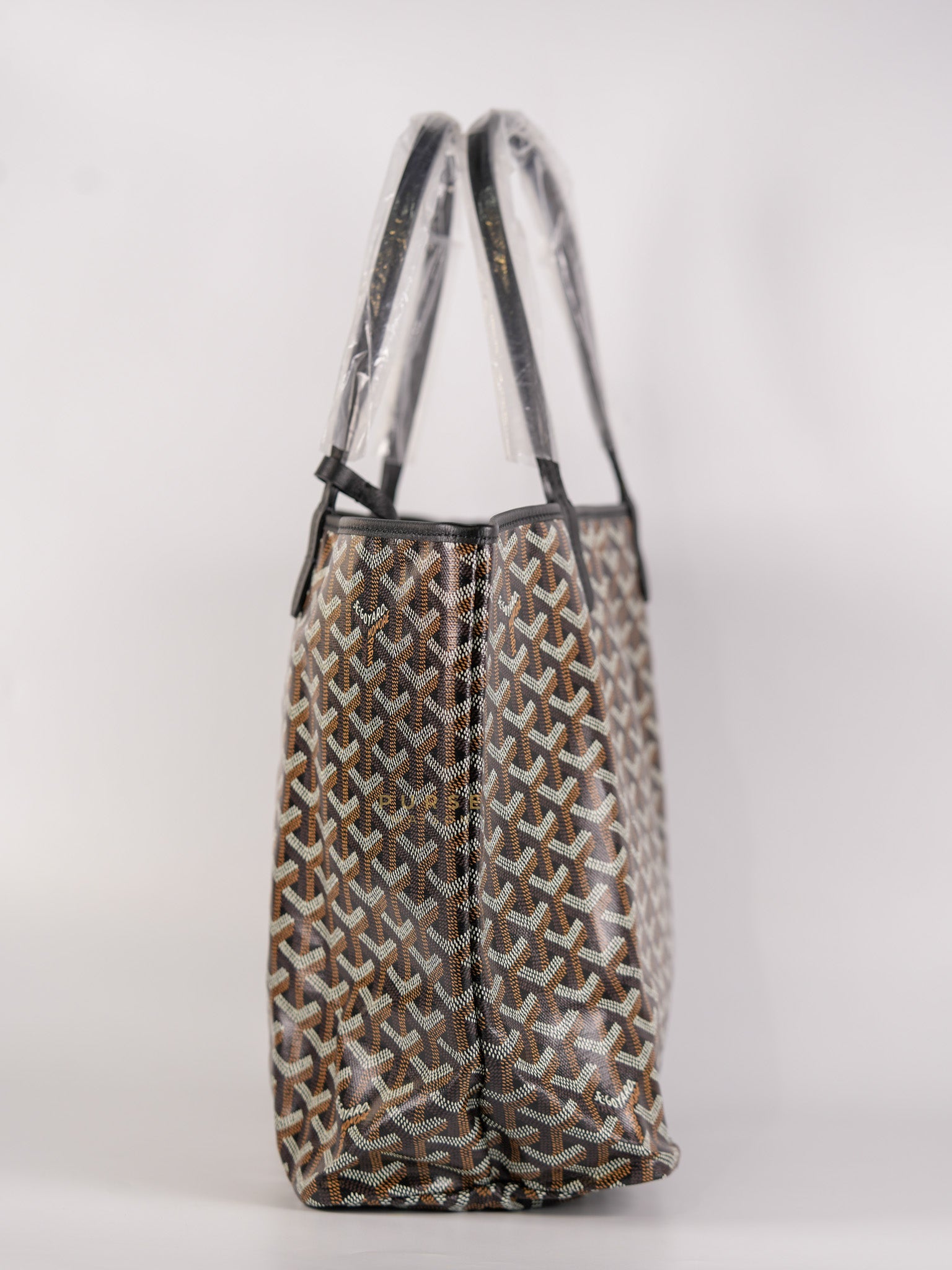 Saint Louis PM Black Tote Bag in Goyardine Canvas | Purse Maison Luxury Bags Shop