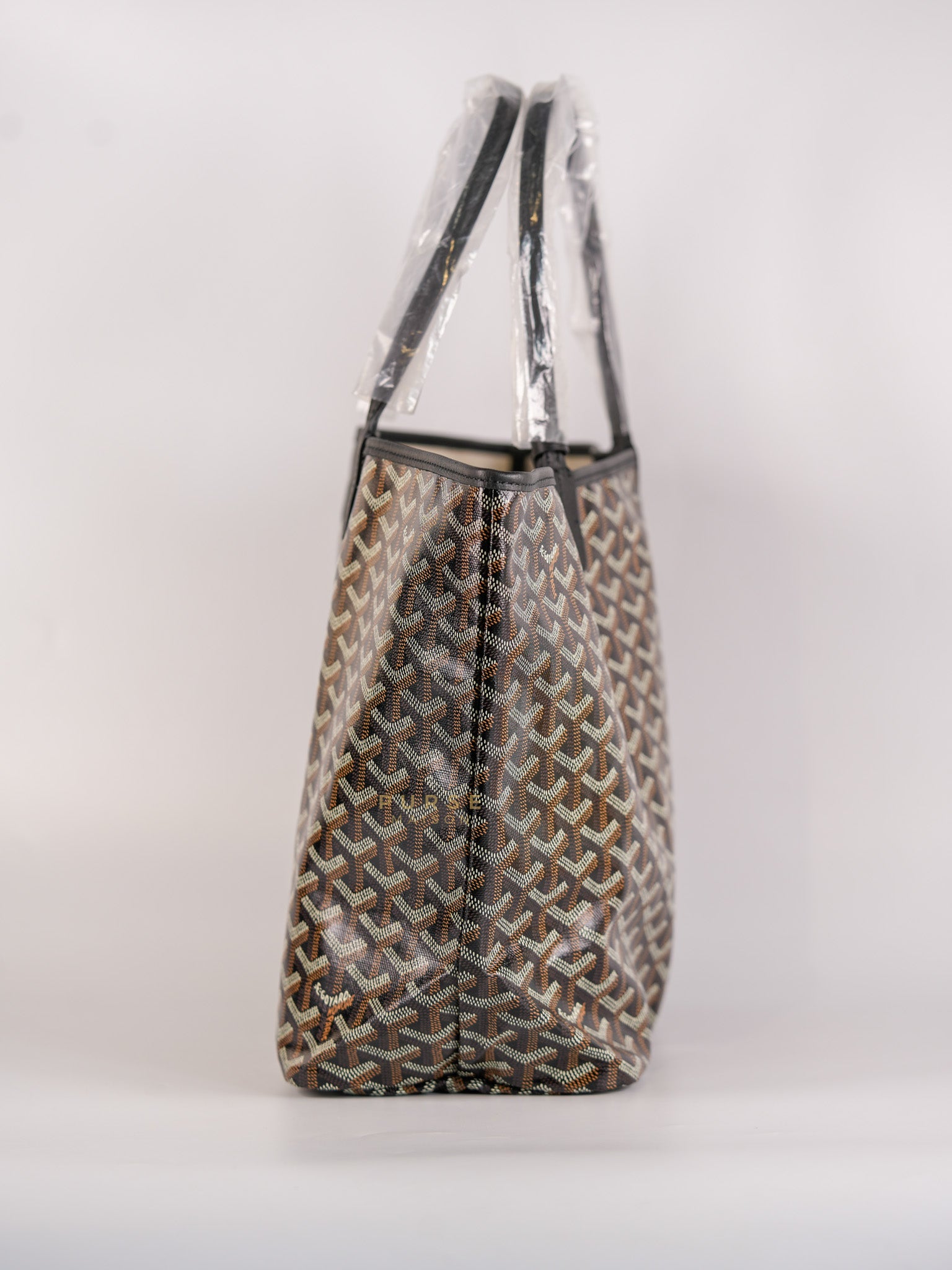 Saint Louis PM Black Tote Bag in Goyardine Canvas | Purse Maison Luxury Bags Shop