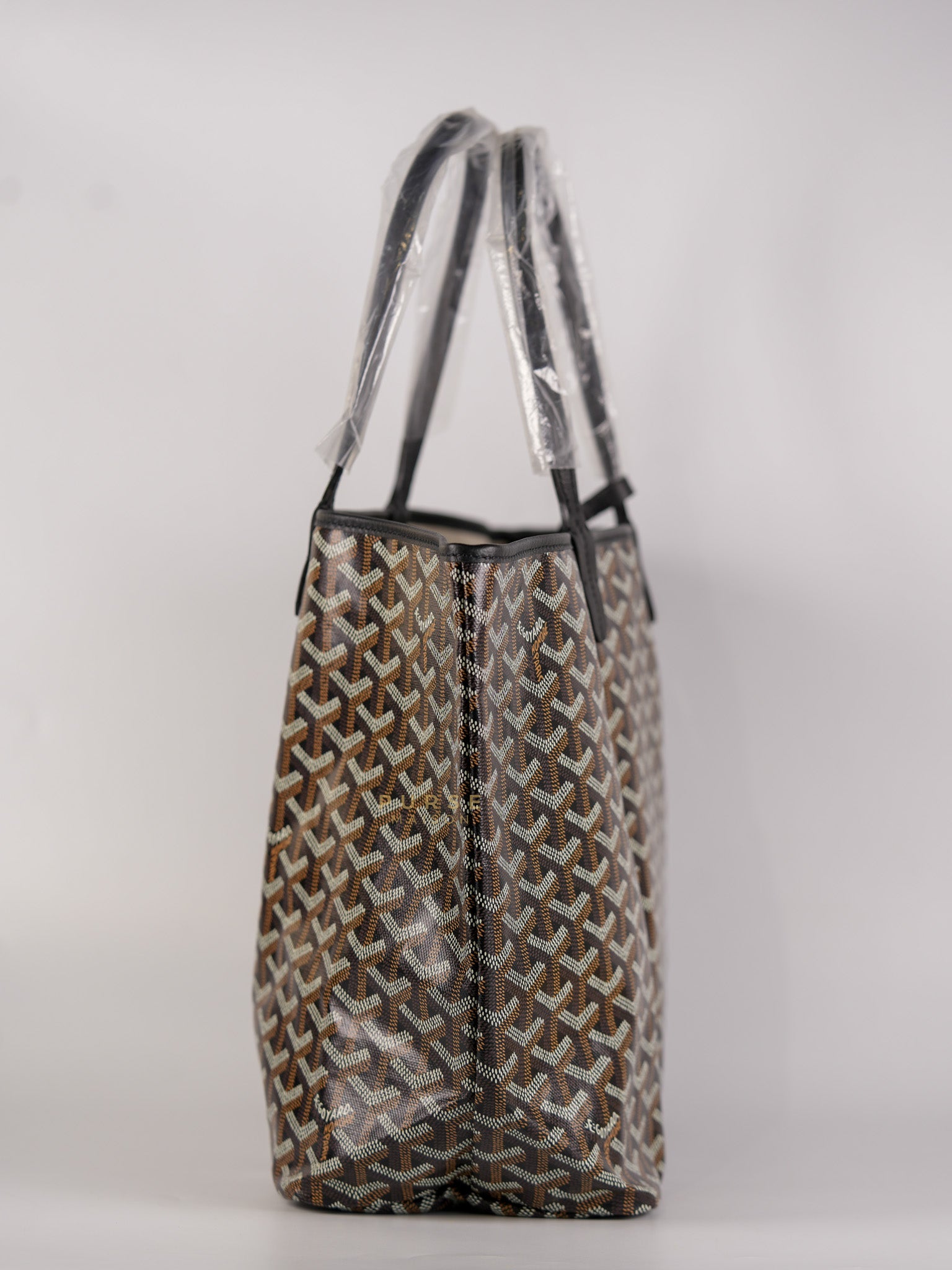 Saint Louis PM Black Tote Bag in Goyardine Canvas | Purse Maison Luxury Bags Shop